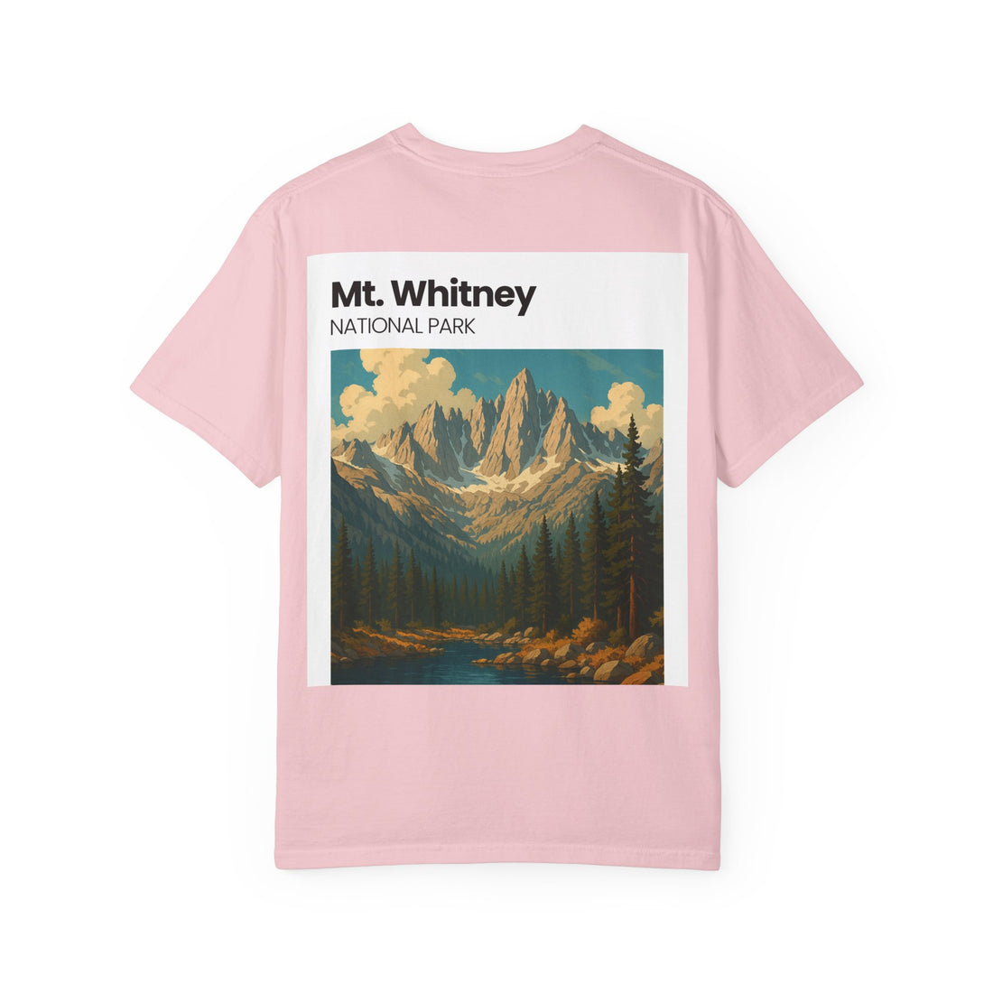 Mt. Whitney National Park mountain landscape T-Shirt | vintage nature poster