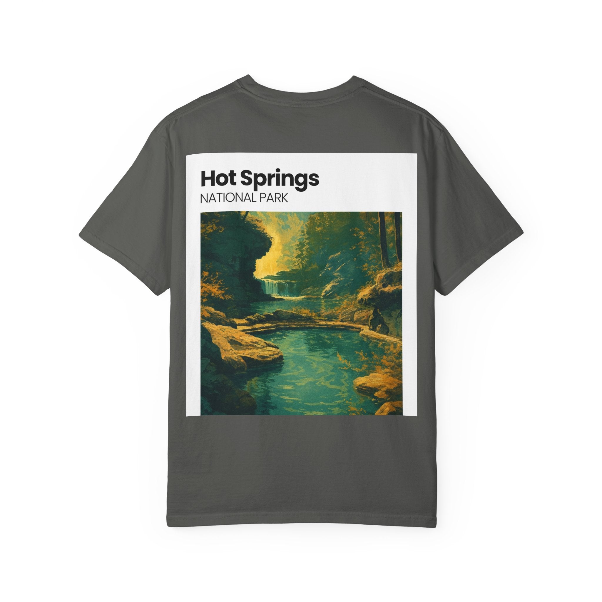 Hot Springs National Park graphic T-shirt | Scenic Hot Spring Illustration