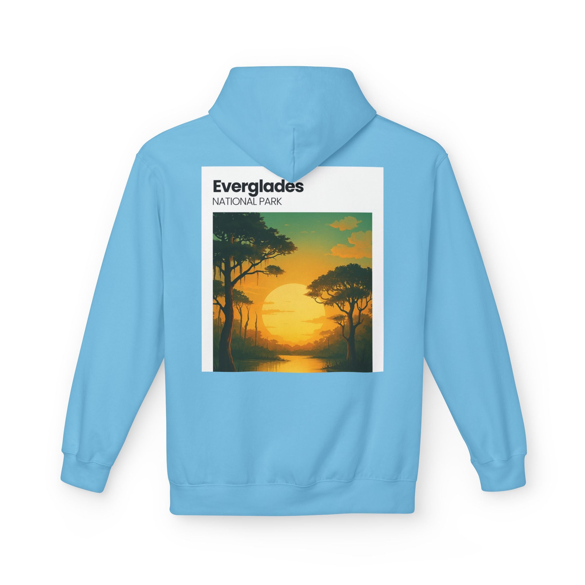 Everglades Sunset Vintage Poster Hoodie | National Park Landscape