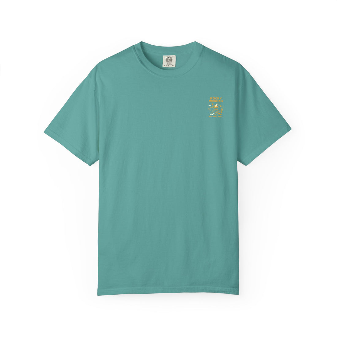 Rocky Mountain National Park Vintage Poster T-shirt | Mountain Landscape Tee