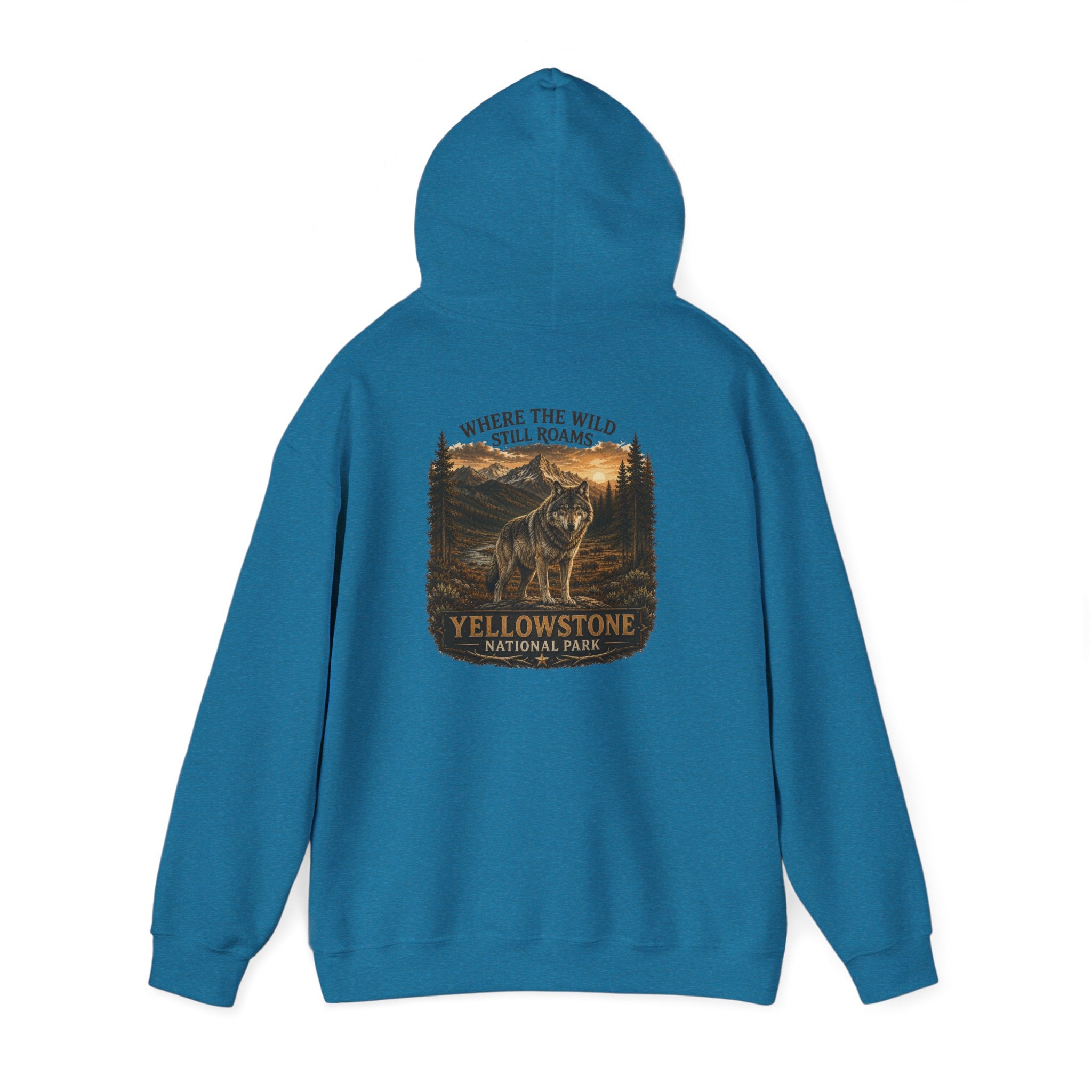 Yellowstone Wolf Hoodie – Where the Wild Still Roams