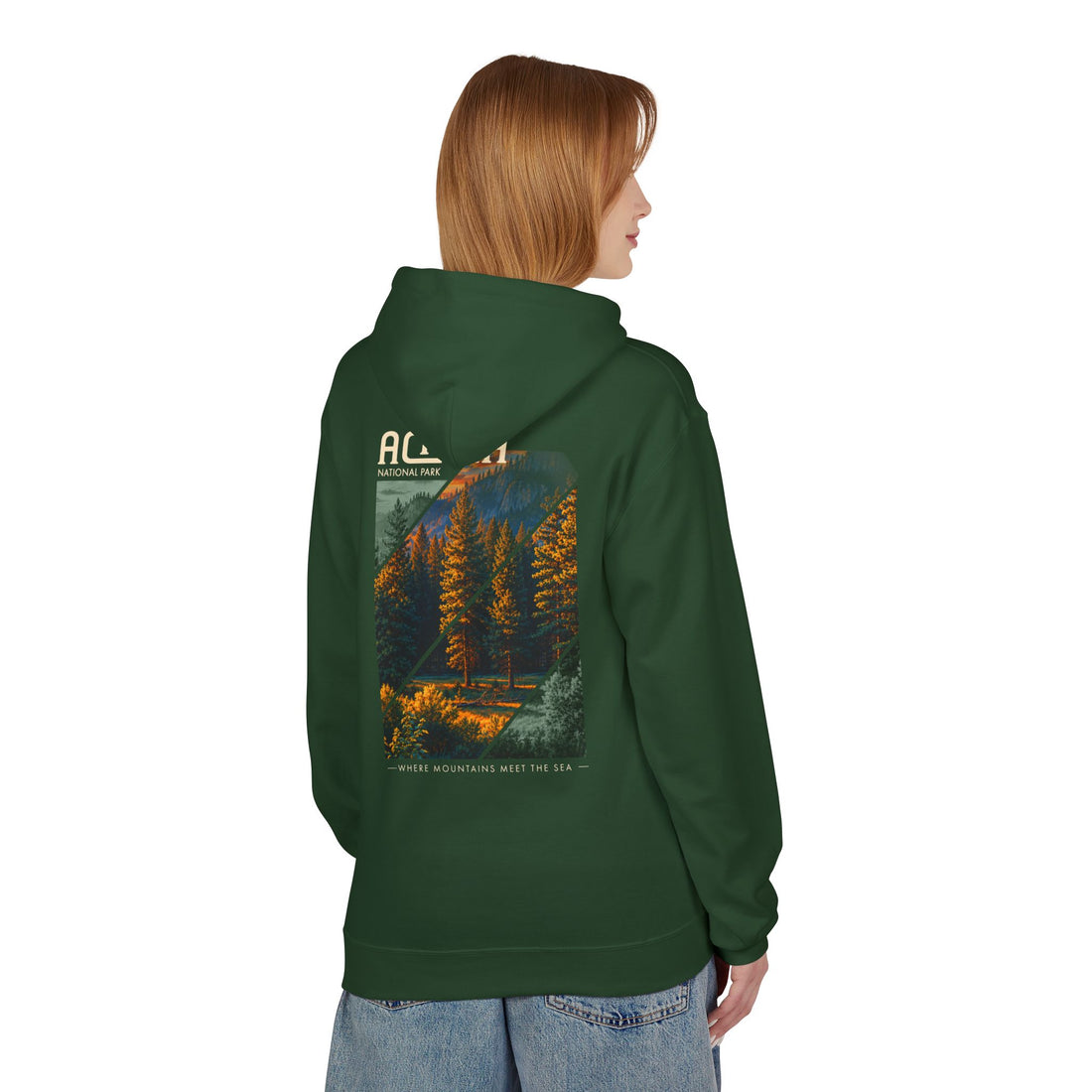 Acadia National Park Pine Trees Graphic hoodie