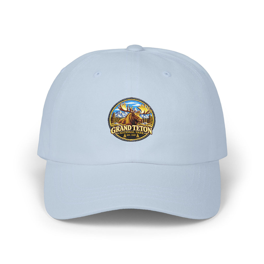 Grand Teton National Park Moose Round Logo Dad Cap