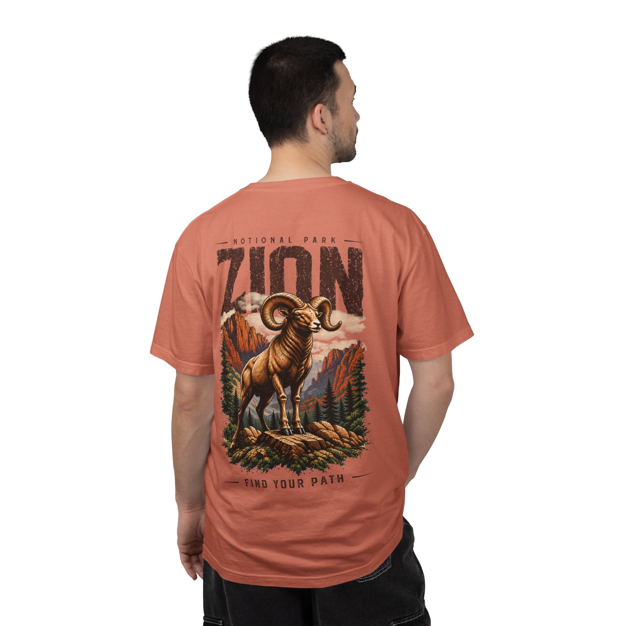 Bighorn Sheep Zion National Park Vintage Graphic T-Shirt