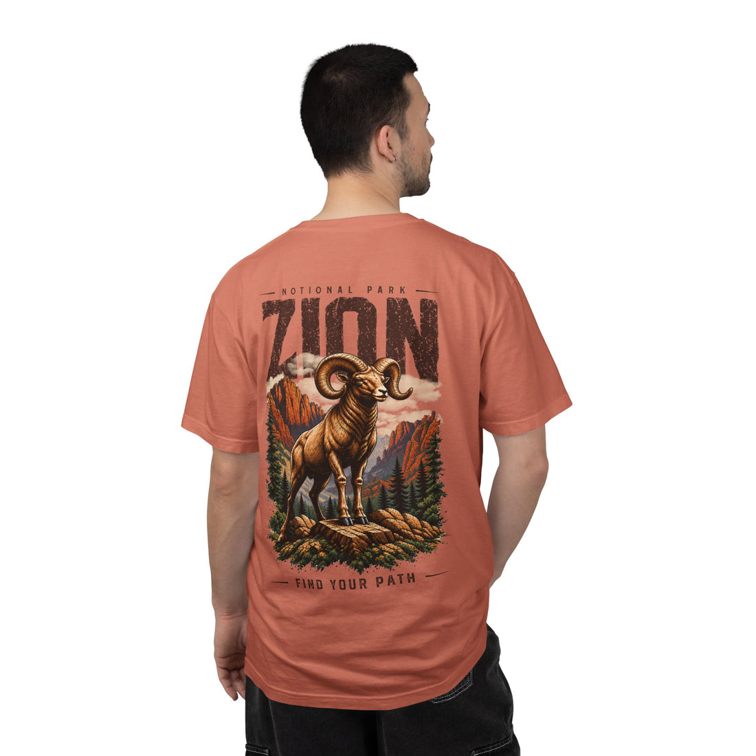 Bighorn Sheep Zion National Park Vintage Graphic T-Shirt