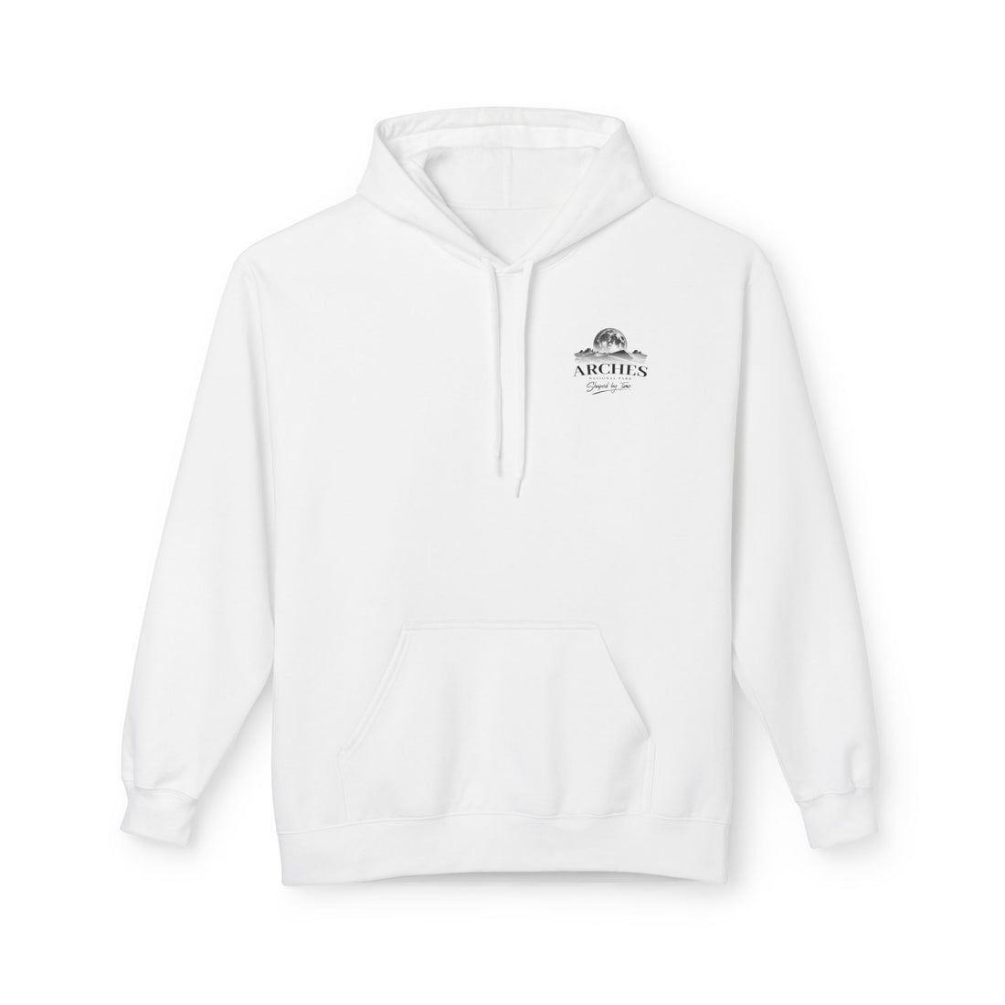 Arches National Park Desert Moon Graphic Hoodie