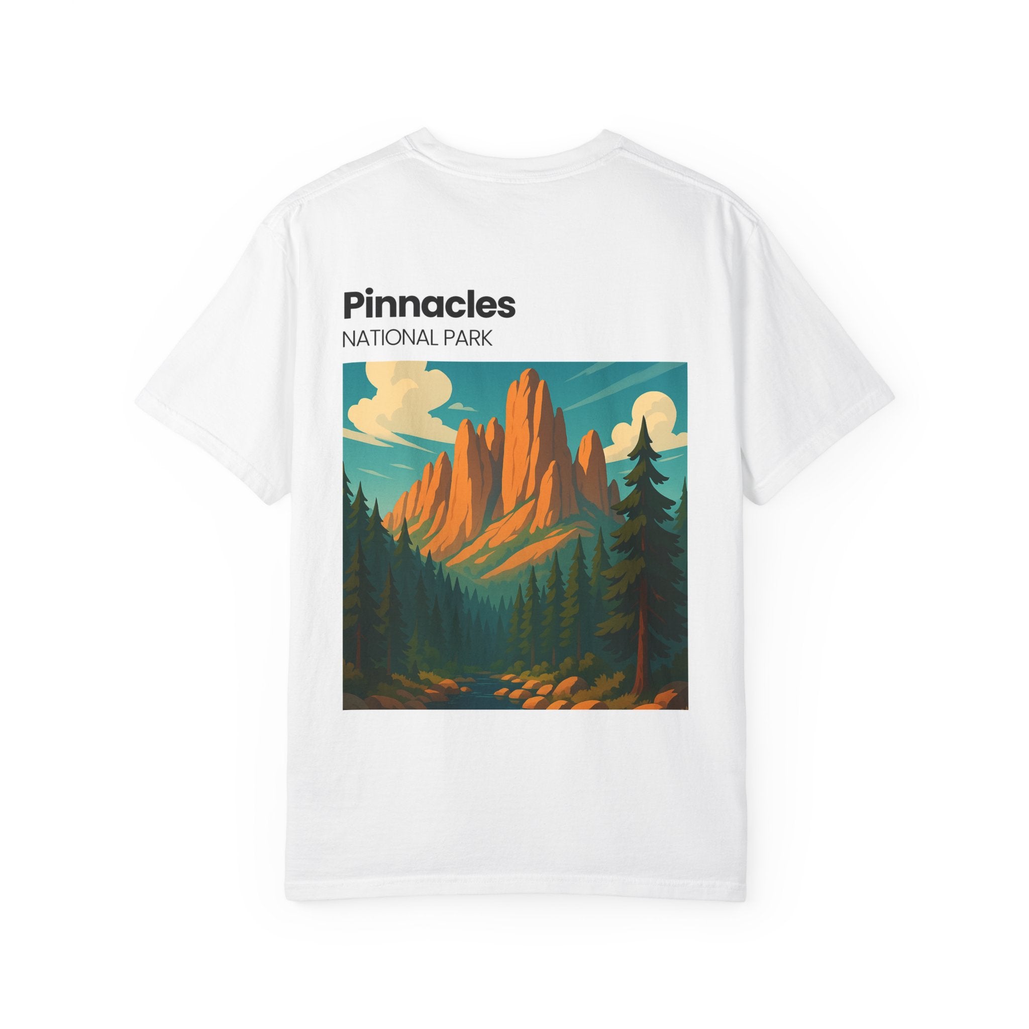 Pinnacles National Park landscape T-Shirt | retro nature poster design