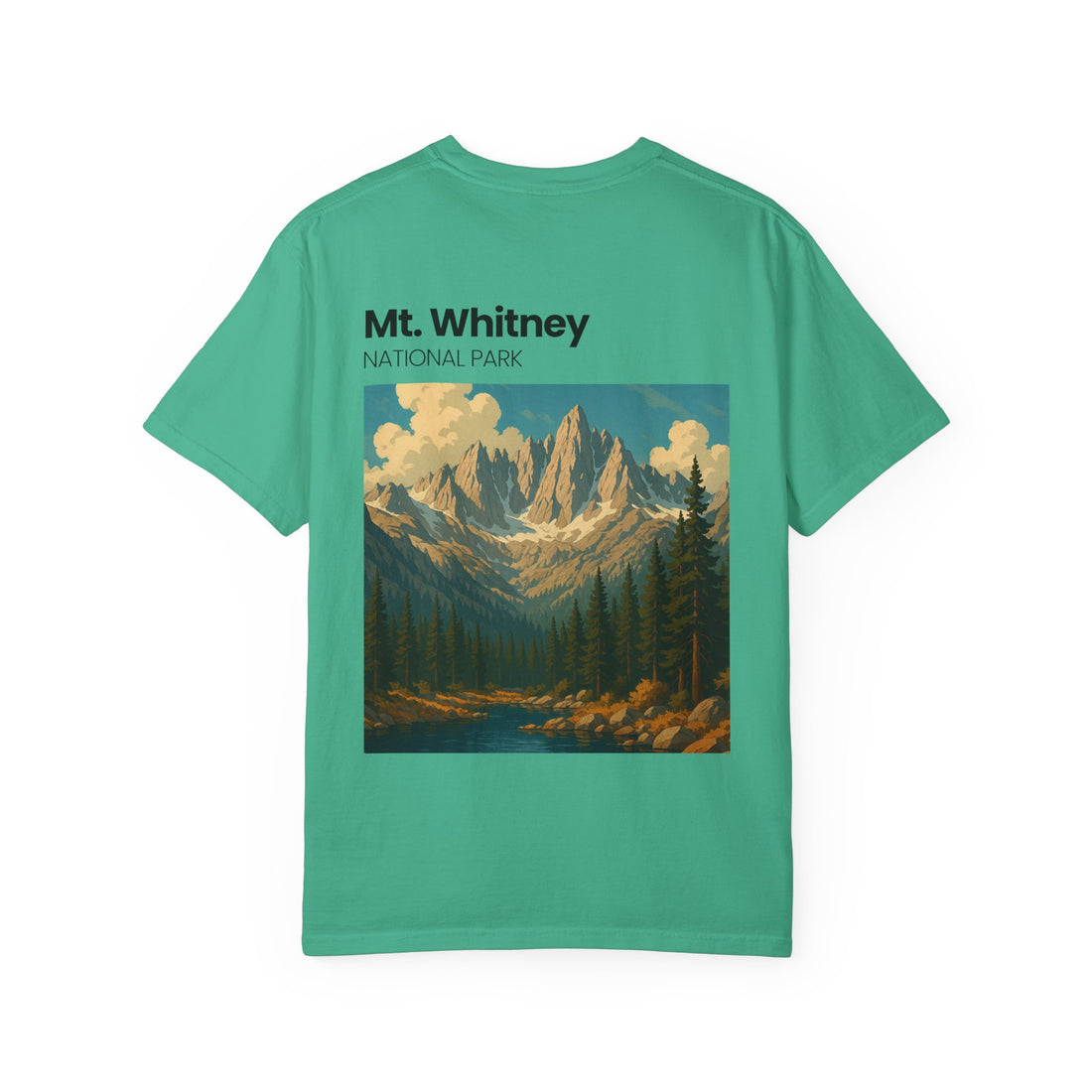Mt. Whitney National Park mountain landscape T-Shirt | vintage nature poster