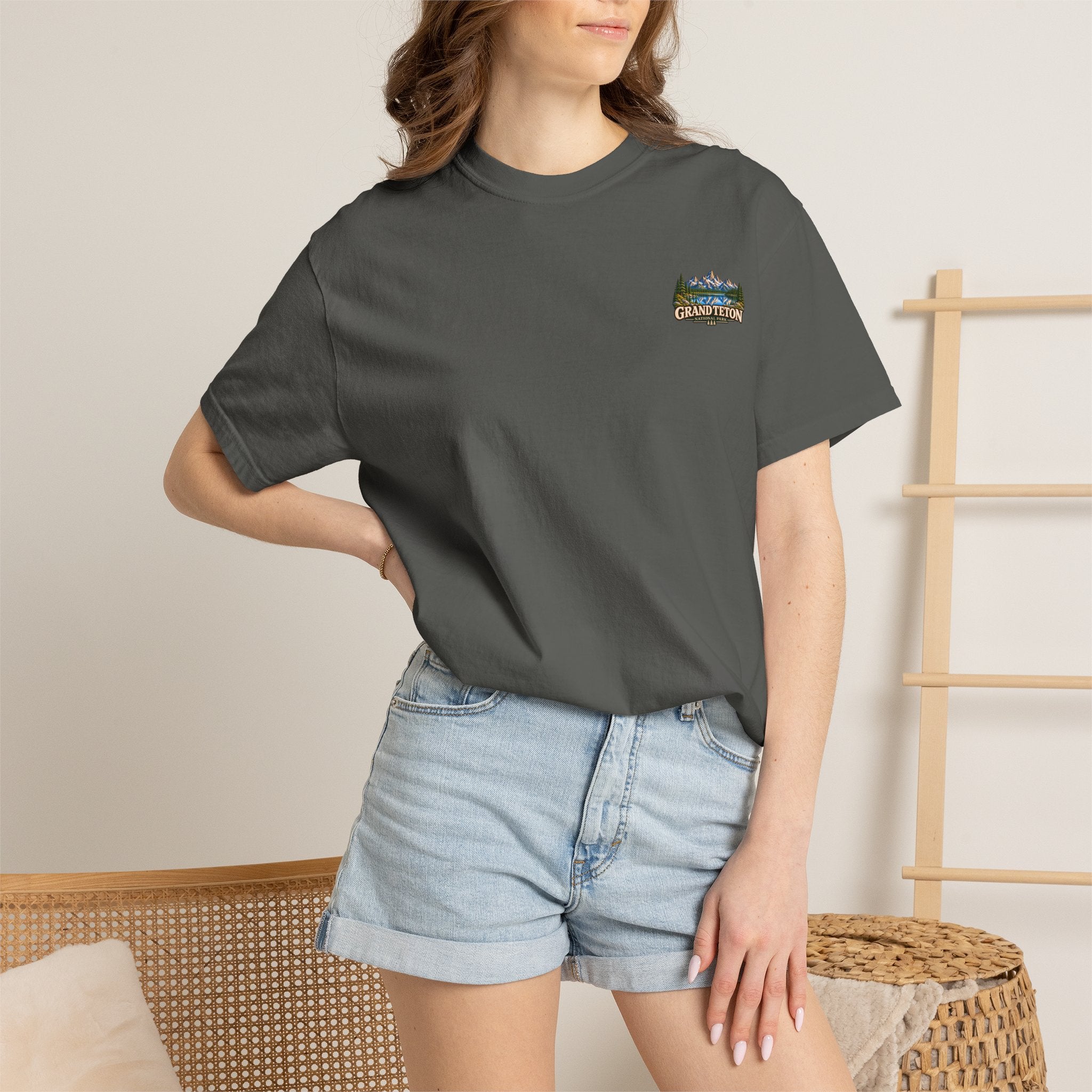 Grand Teton National Park Lake Reflection Graphic T-Shirt
