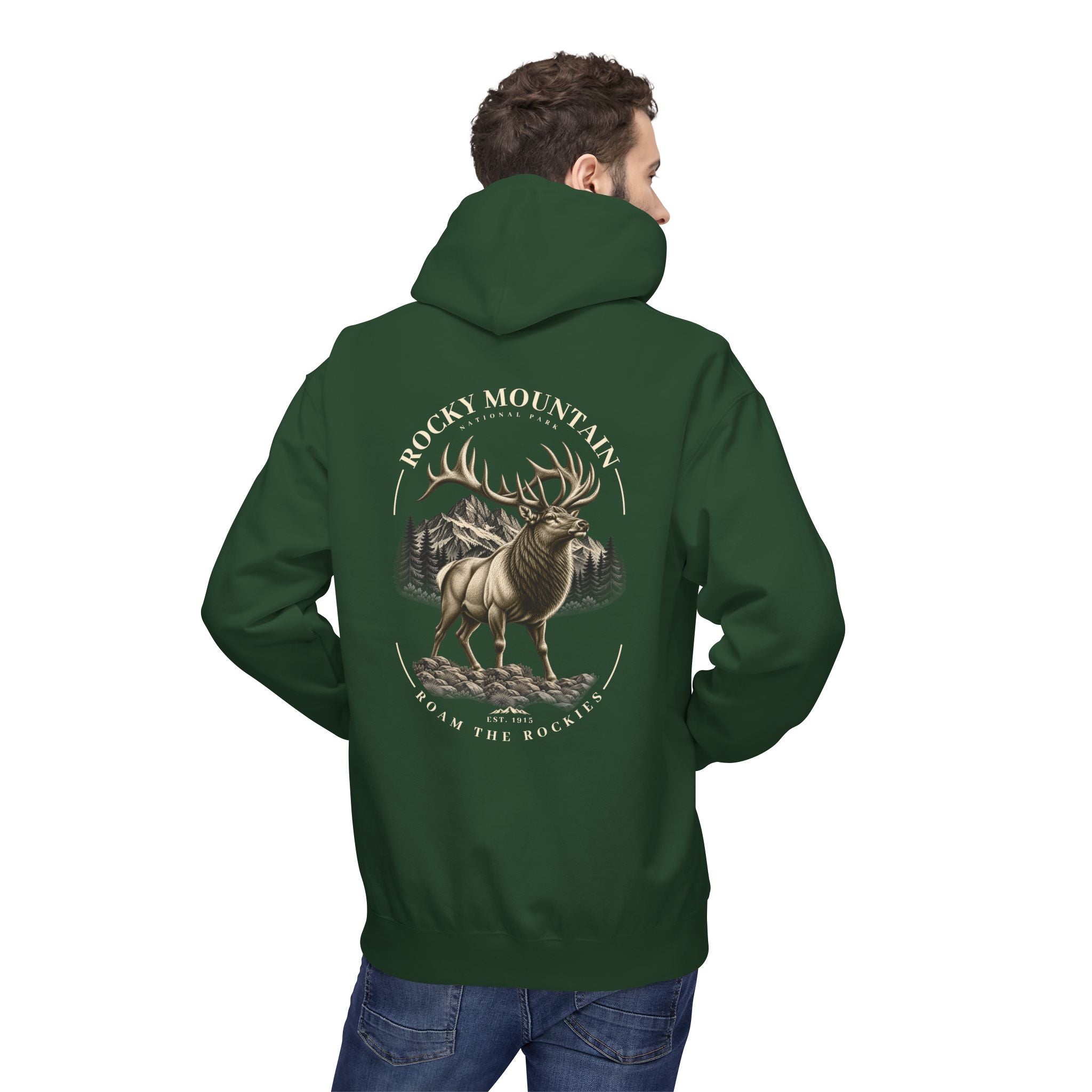 Rocky Mountain National Park Elk Graphic Hoodie