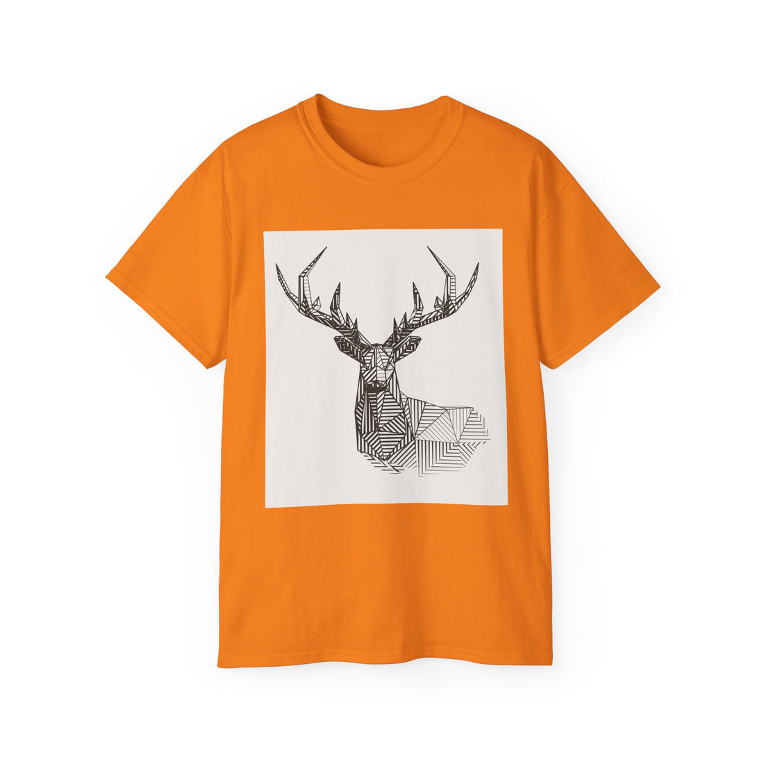 Geometric Deer Graphic Tee - Unisex Ultra Cotton T-Shirt