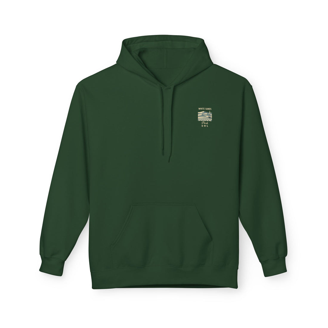 White Sands desert landscape Hoodie | National Park retro poster style