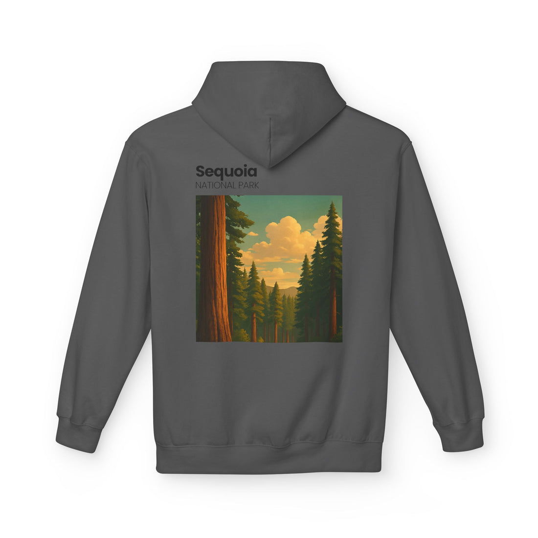 Sequoia National Park Vintage Poster Hoodie | Forest Landscape Sweatshirt