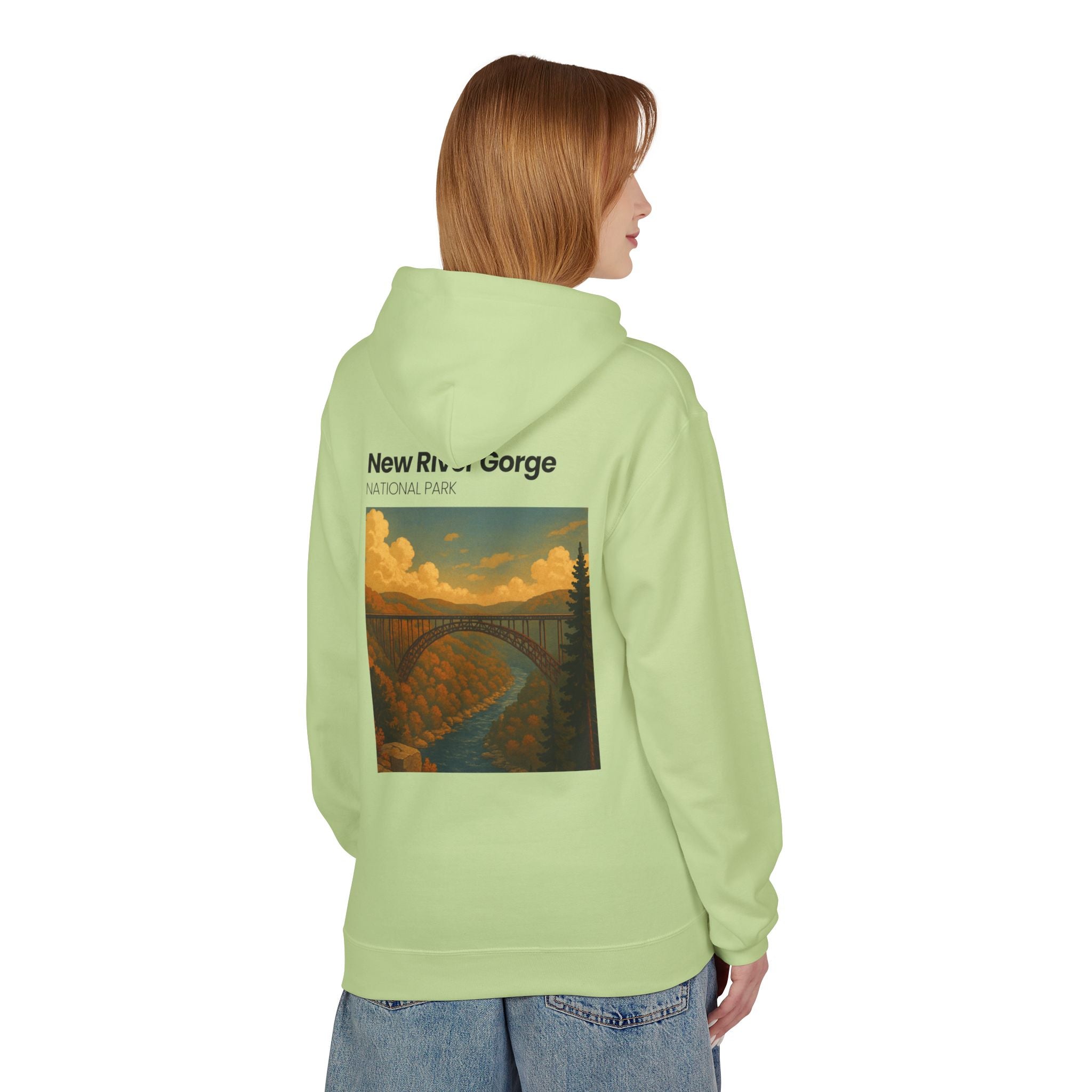 New River Gorge National Park hoodie | Scenic Bridge Landscape Pullover