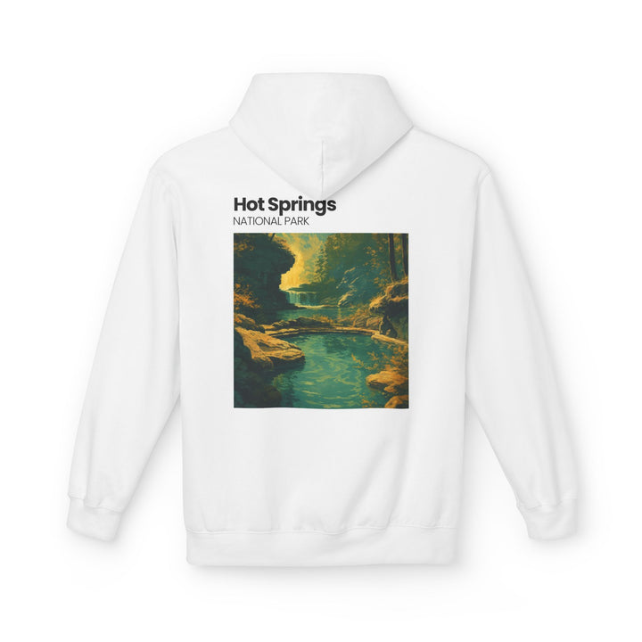 Hot Springs National Park Hoodie | Scenic Thermal Pool Illustration