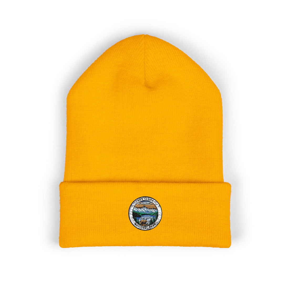 Mountain Lake Seal Beanie | Embroidered Cuffed Beanie