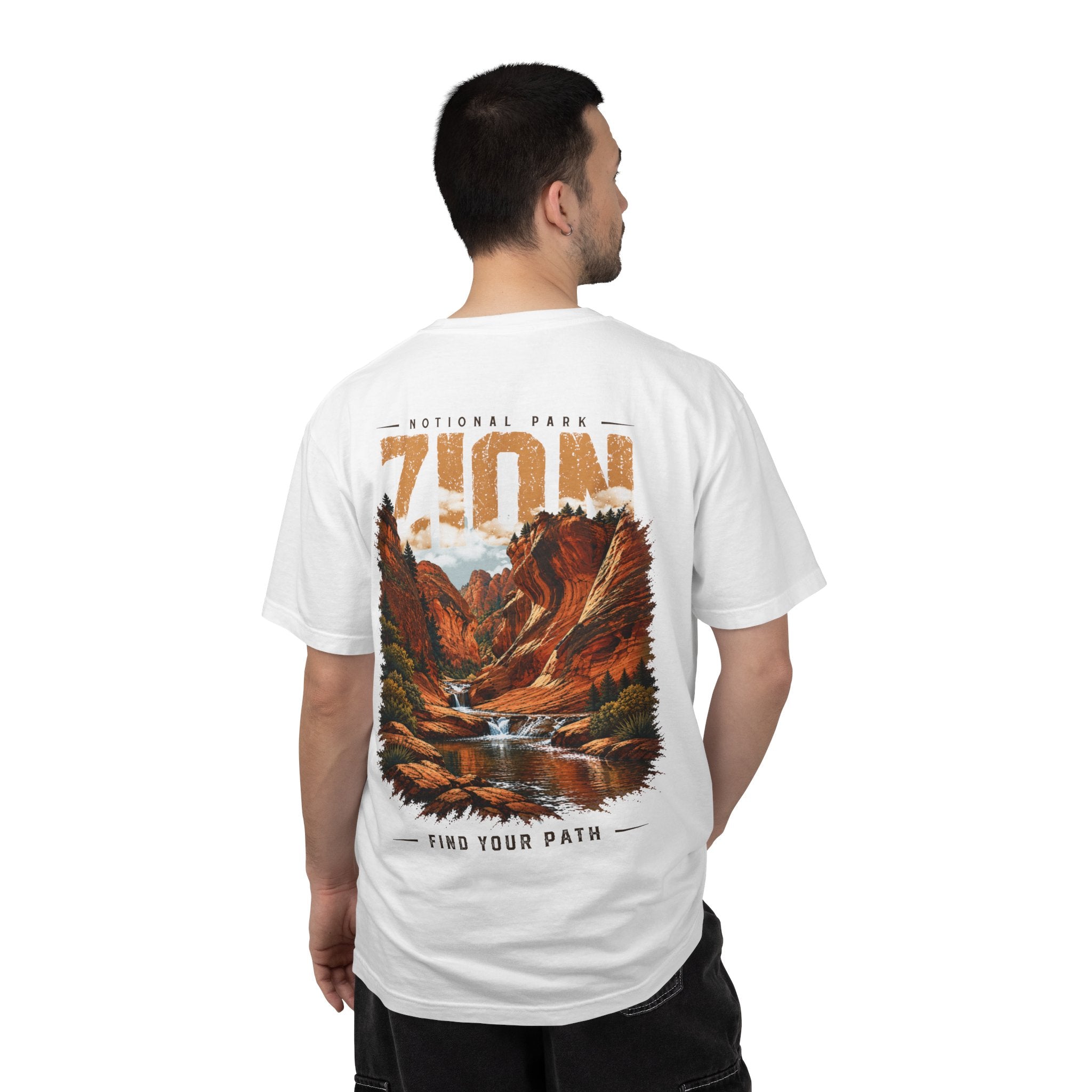 Red Cliffs Zion National Park Vintage Graphic T-Shirt