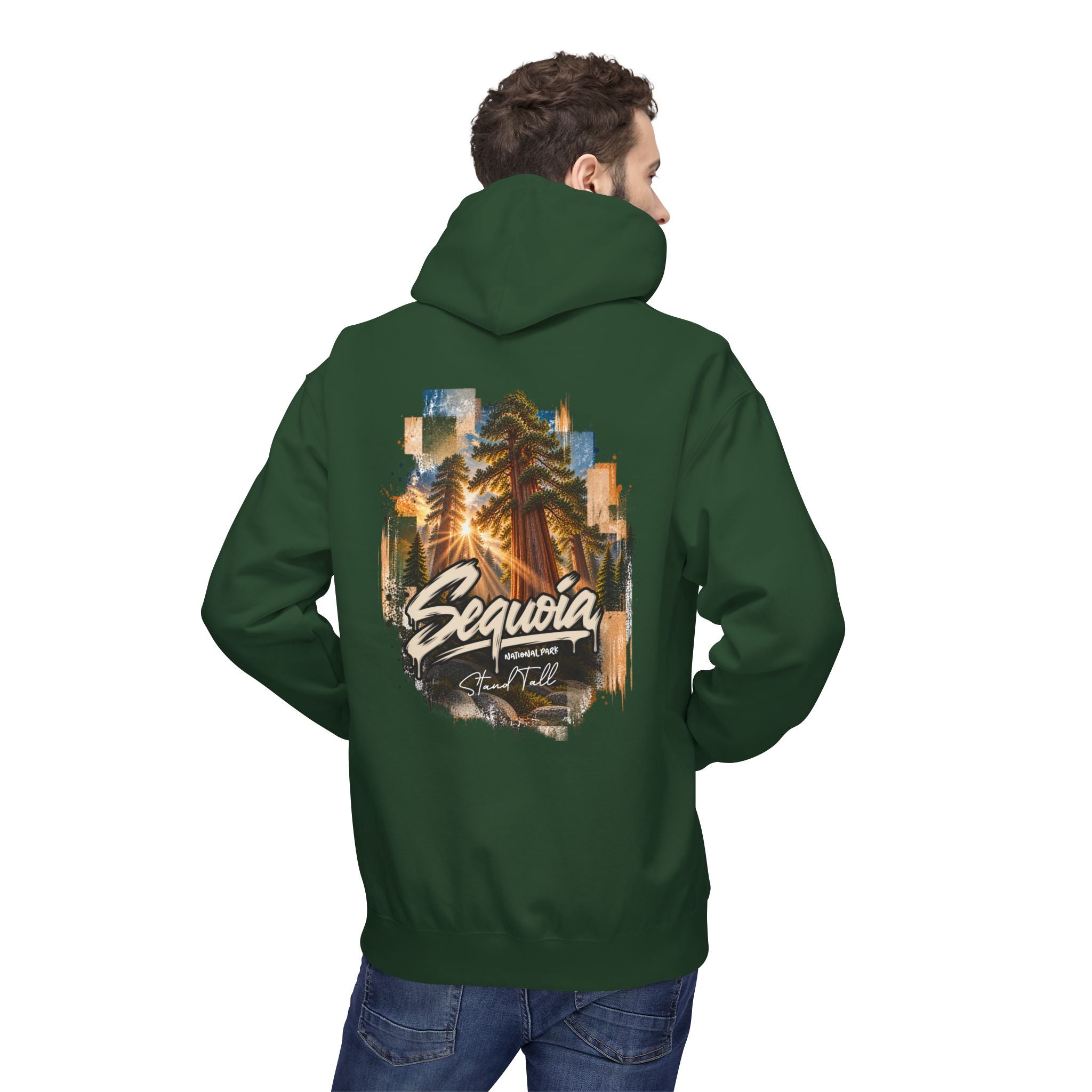 Sequoia National Park – Sun Beams Stand Tall Graphic Hoodie
