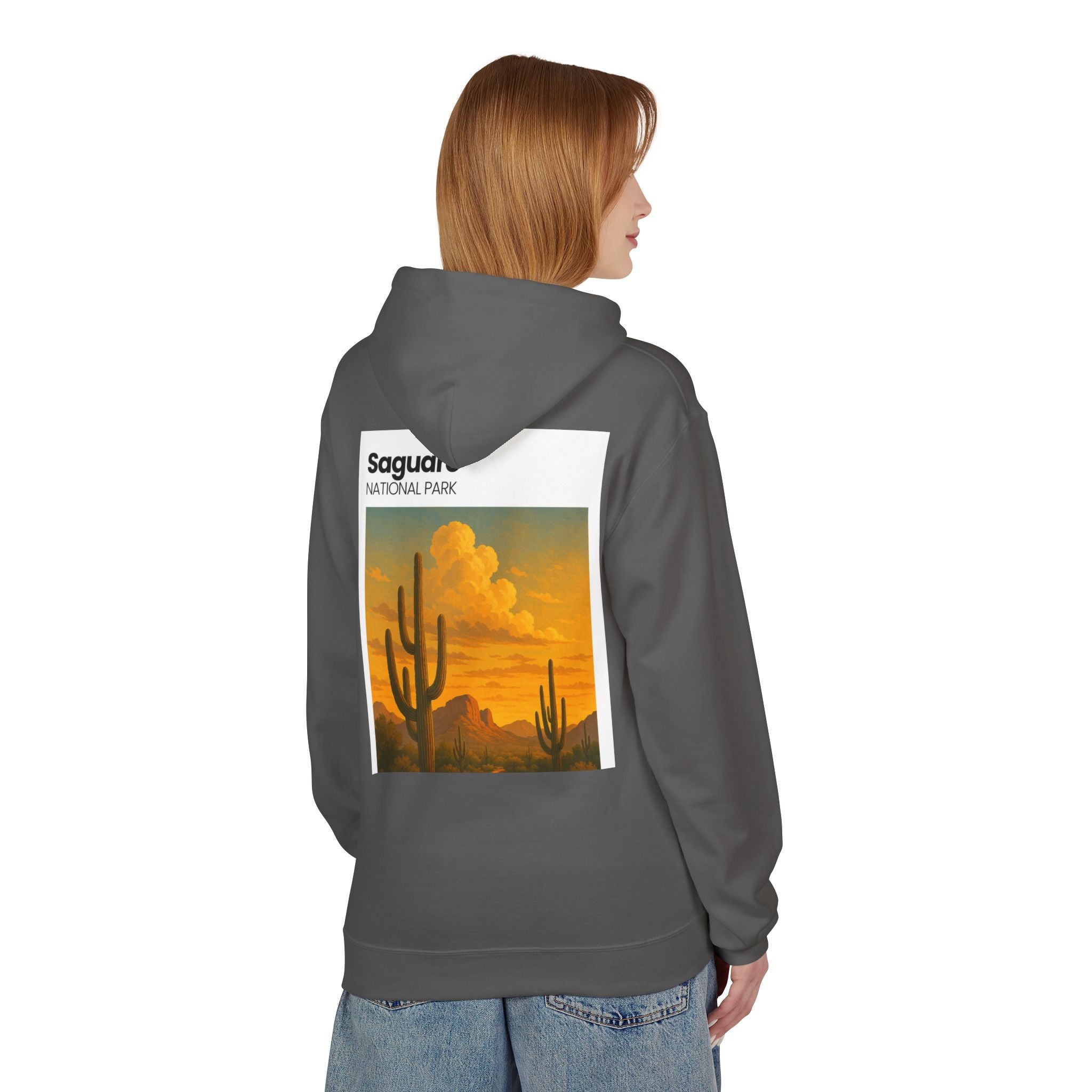 Saguaro National Park sunset cactus Hoodie | Desert landscape sweatshirt