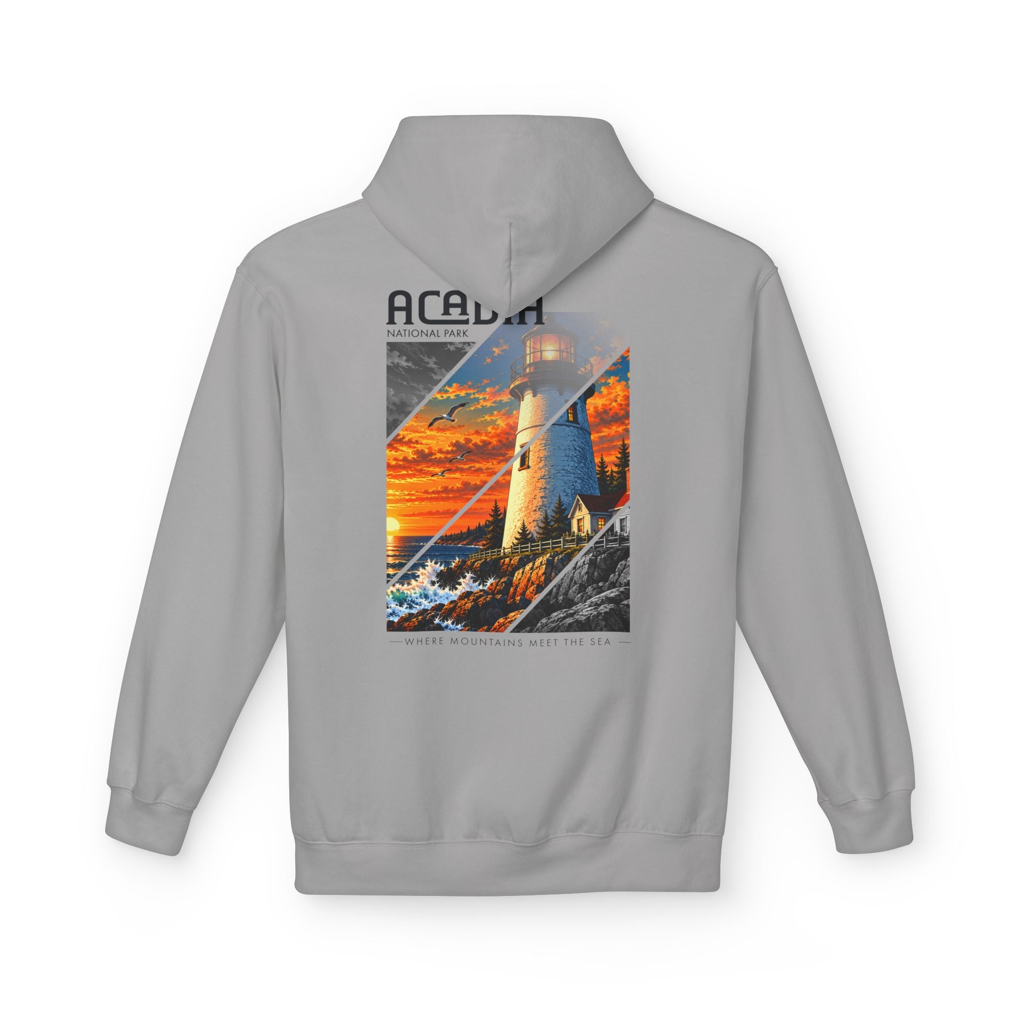 Acadia National Park Lighthouse Graphic Hoodie