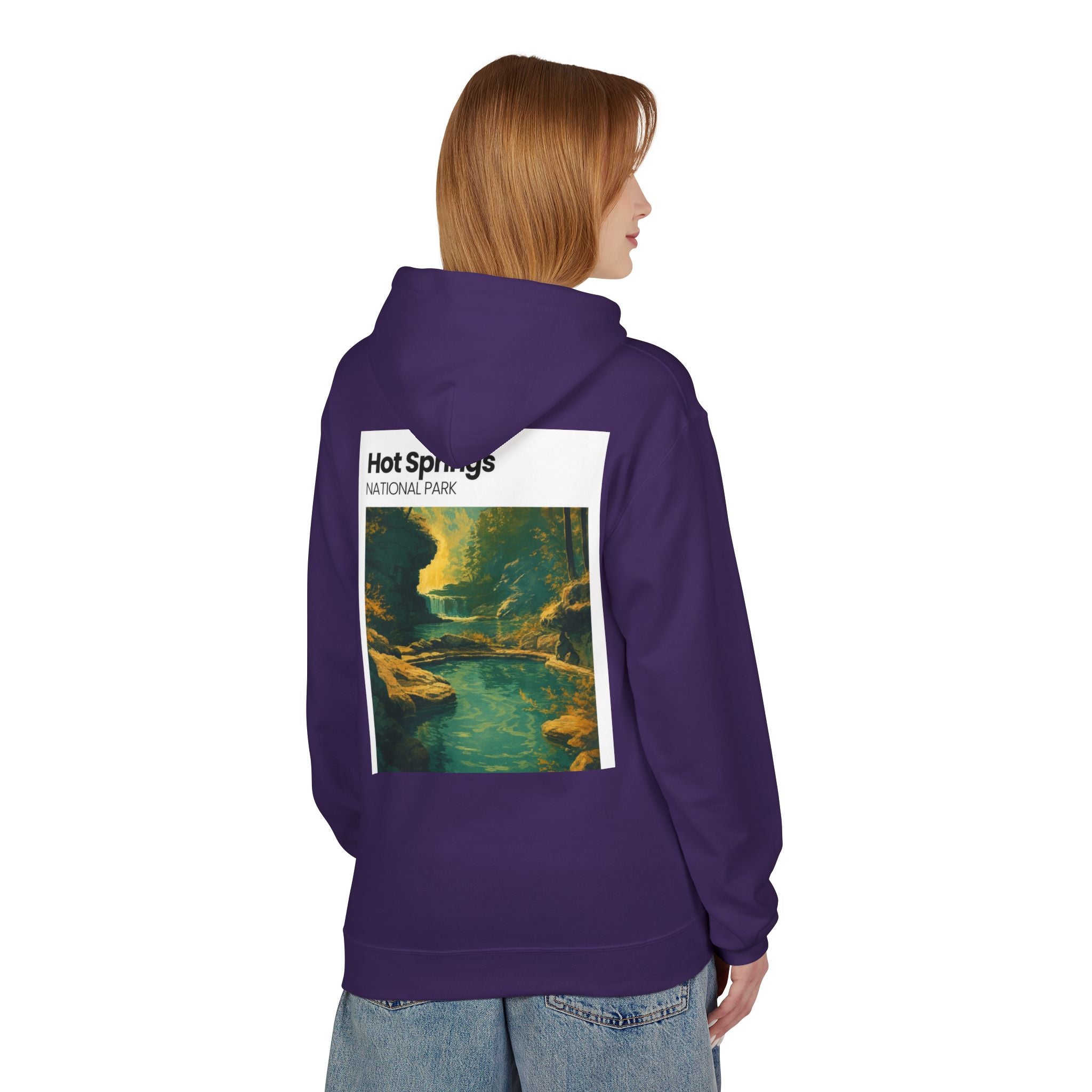 Hot Springs National Park Hoodie | Scenic Thermal Pool Illustration