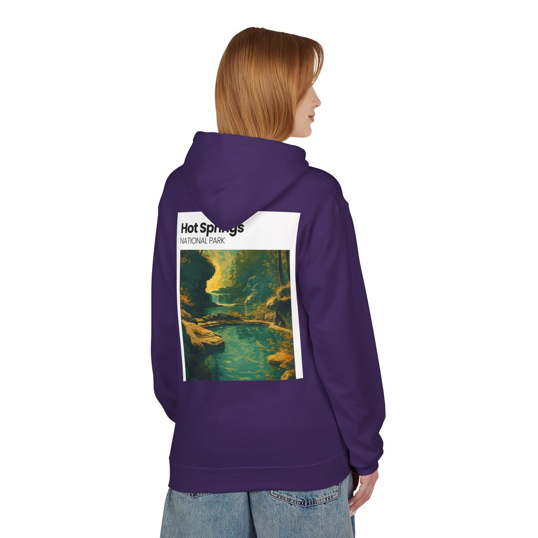 Hot Springs National Park Hoodie | Scenic Thermal Pool Illustration