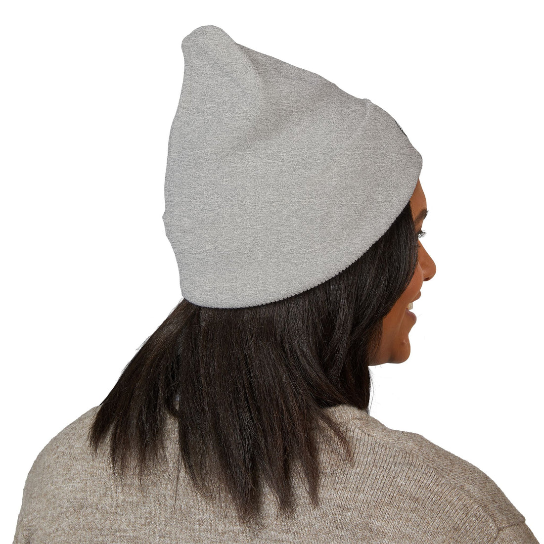 Vintage Floral Crest Beanie | Embroidered Cuffed Beanie