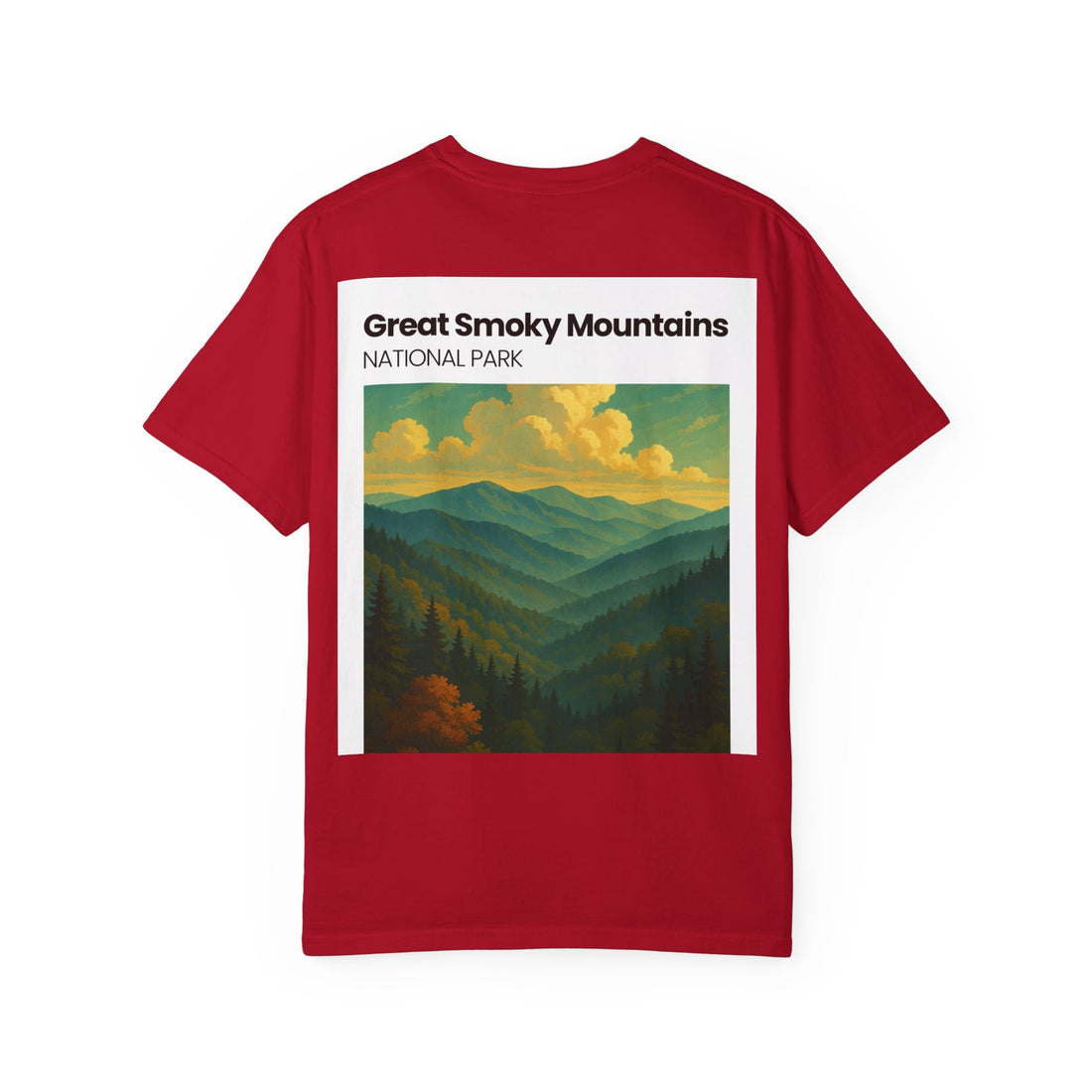 Great Smoky Mountains landscape T-shirt | National Park vintage poster
