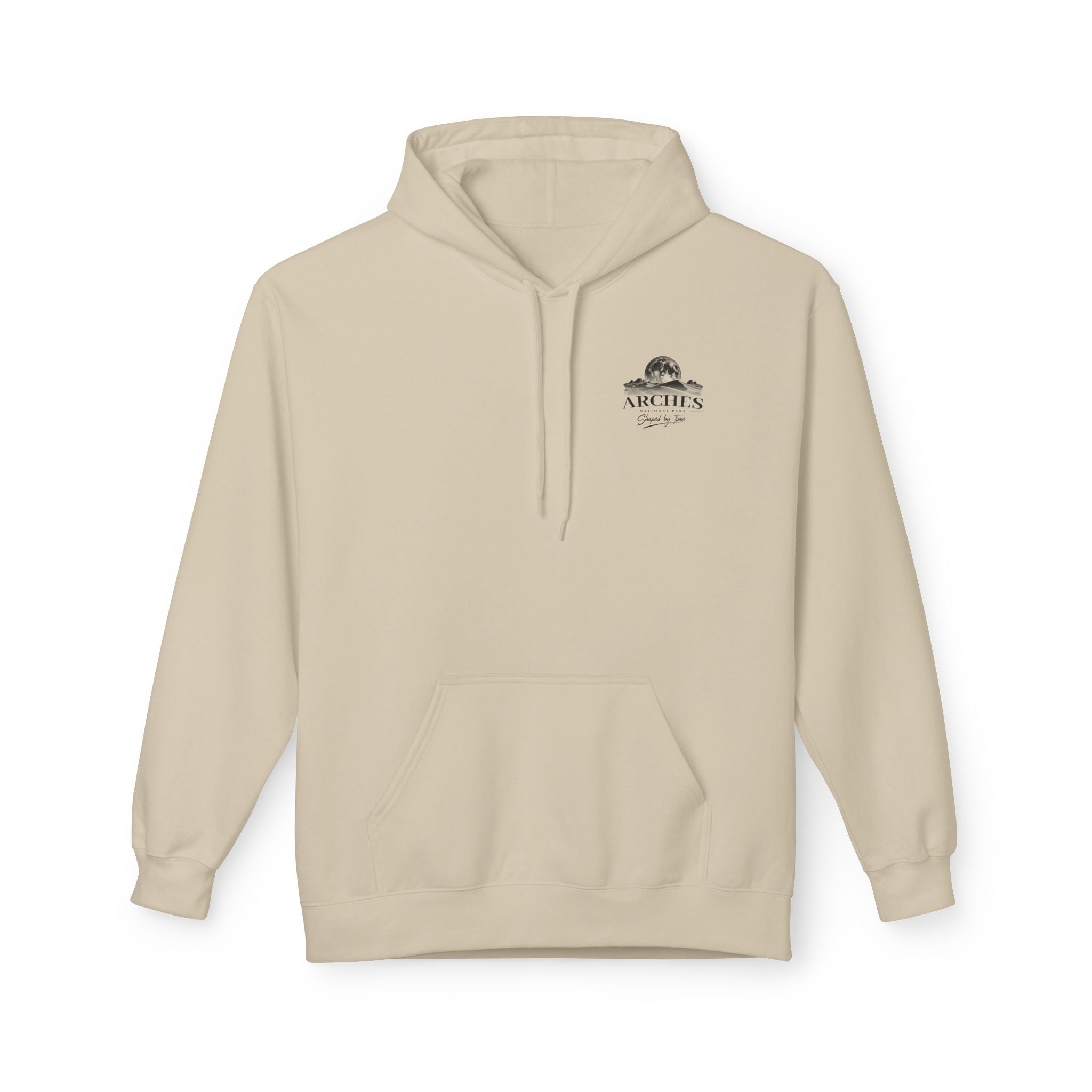 Arches National Park Desert Moon Graphic Hoodie