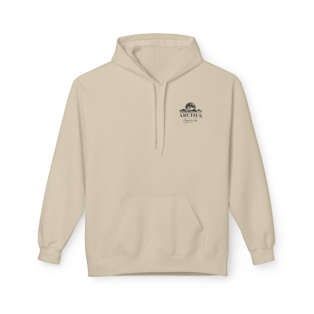 Arches National Park Desert Moon Graphic Hoodie