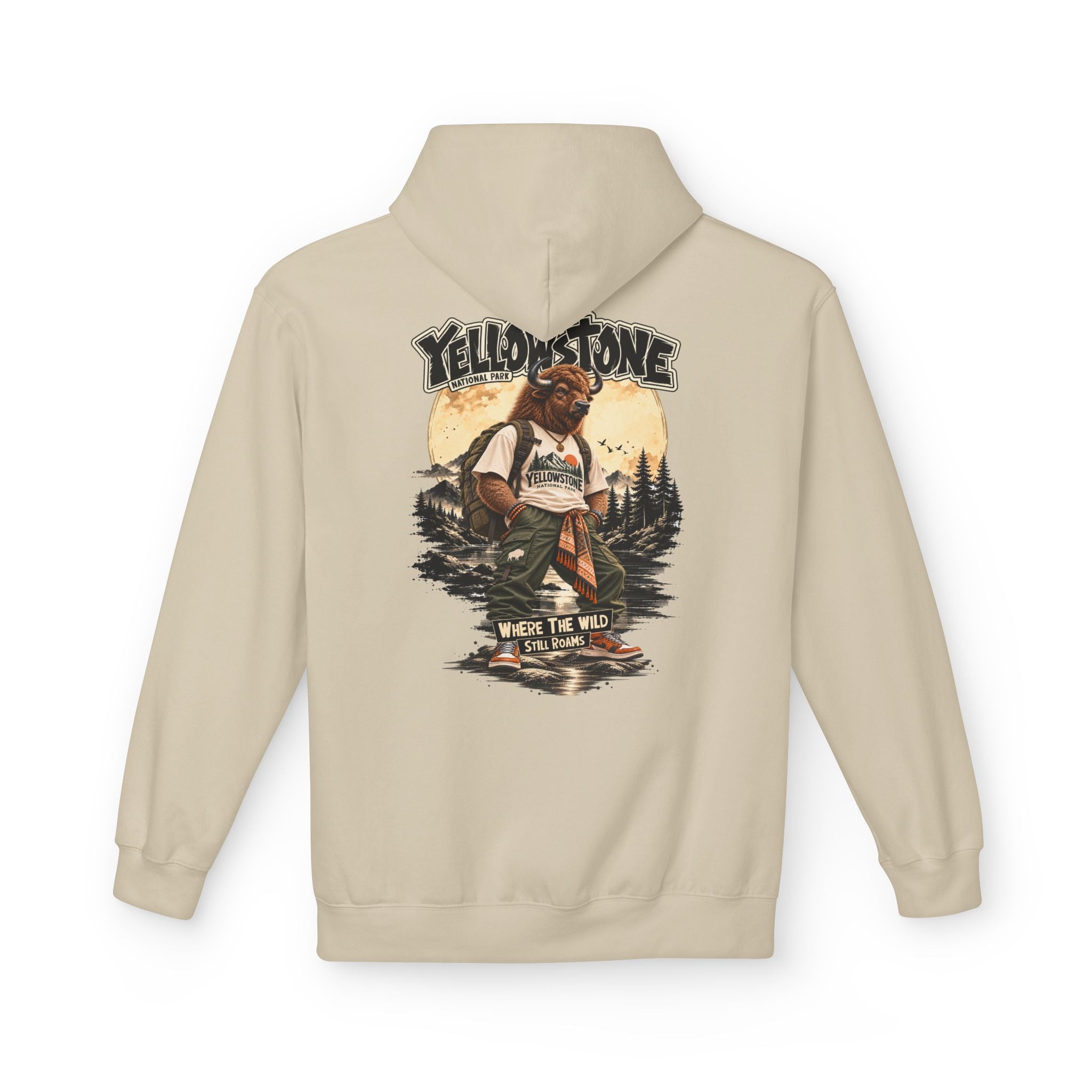 Yellowstone Bison – Where the Wild Still Roams Hoodie