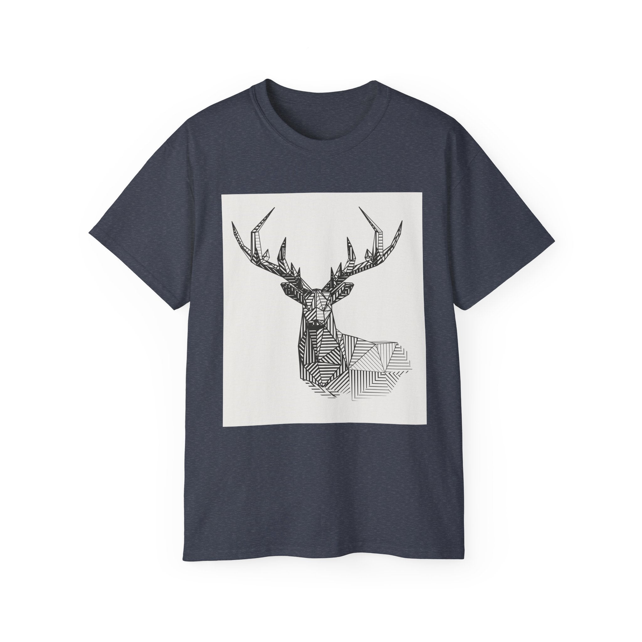 Geometric Deer Graphic Tee - Unisex Ultra Cotton T-Shirt