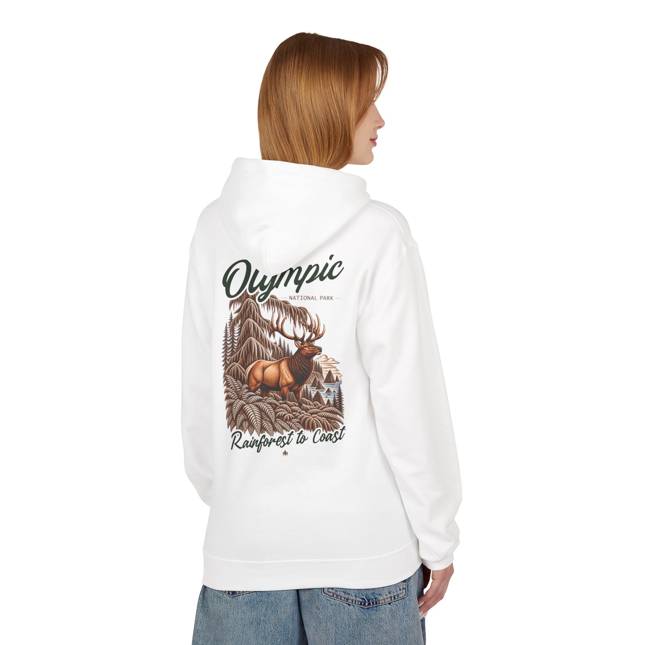Olympic National Park Roosevelt Elk Graphic Hoodie