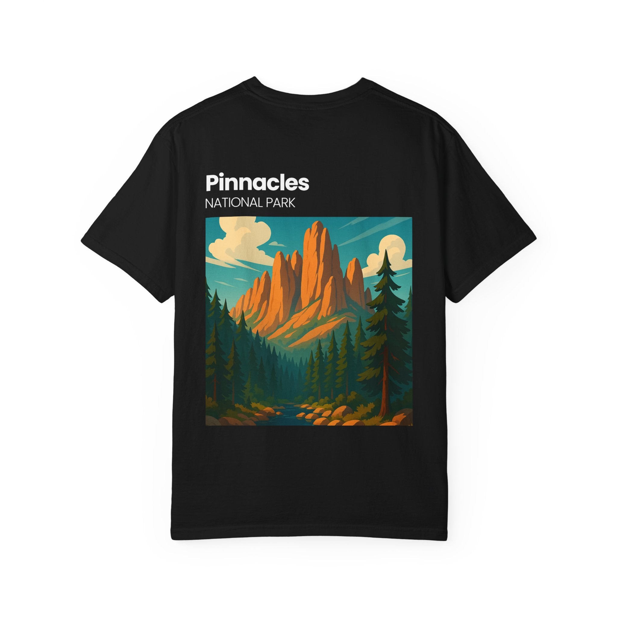 Pinnacles National Park landscape T-Shirt | retro nature poster design