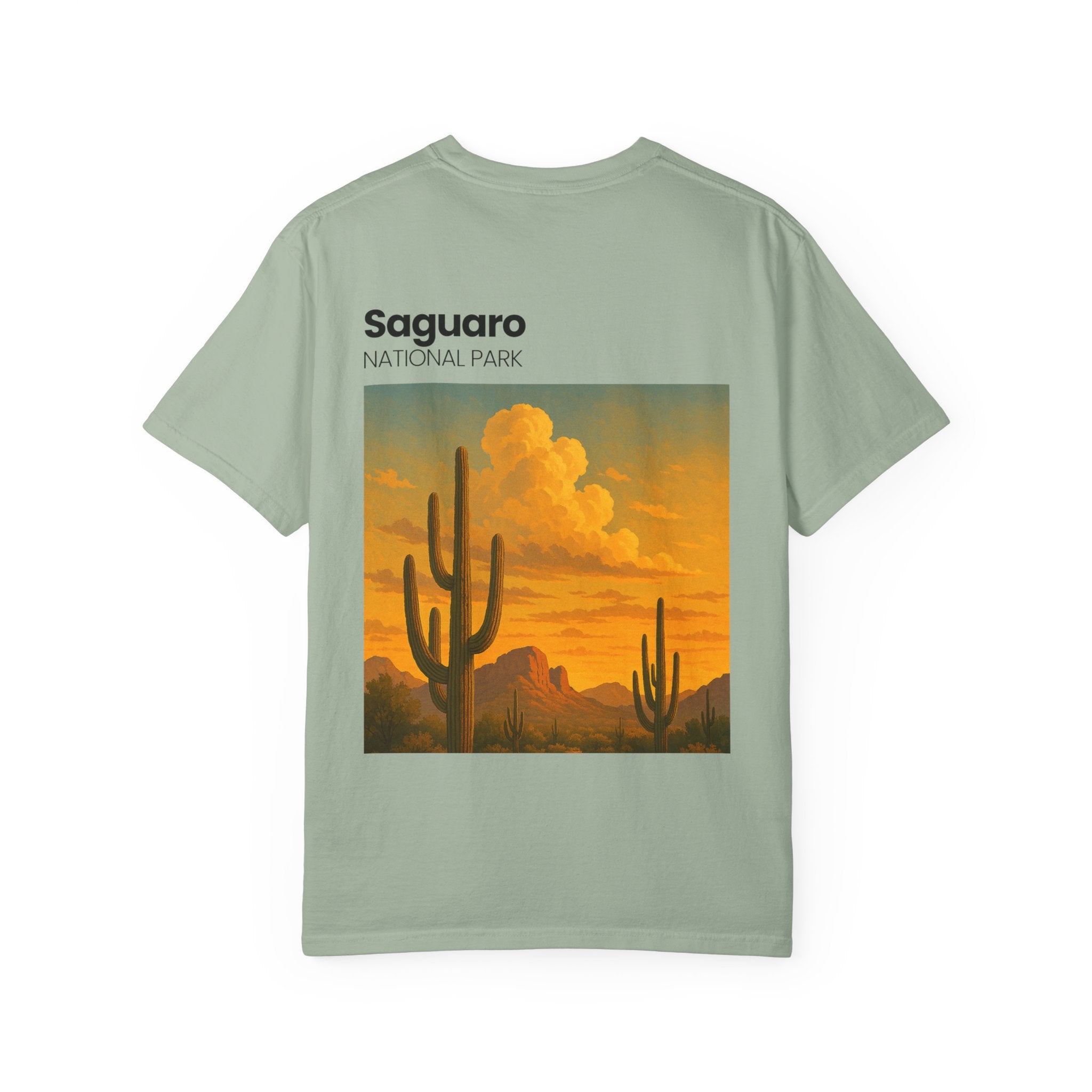 Saguaro National Park Sunset T-Shirt | Desert Cactus Graphic