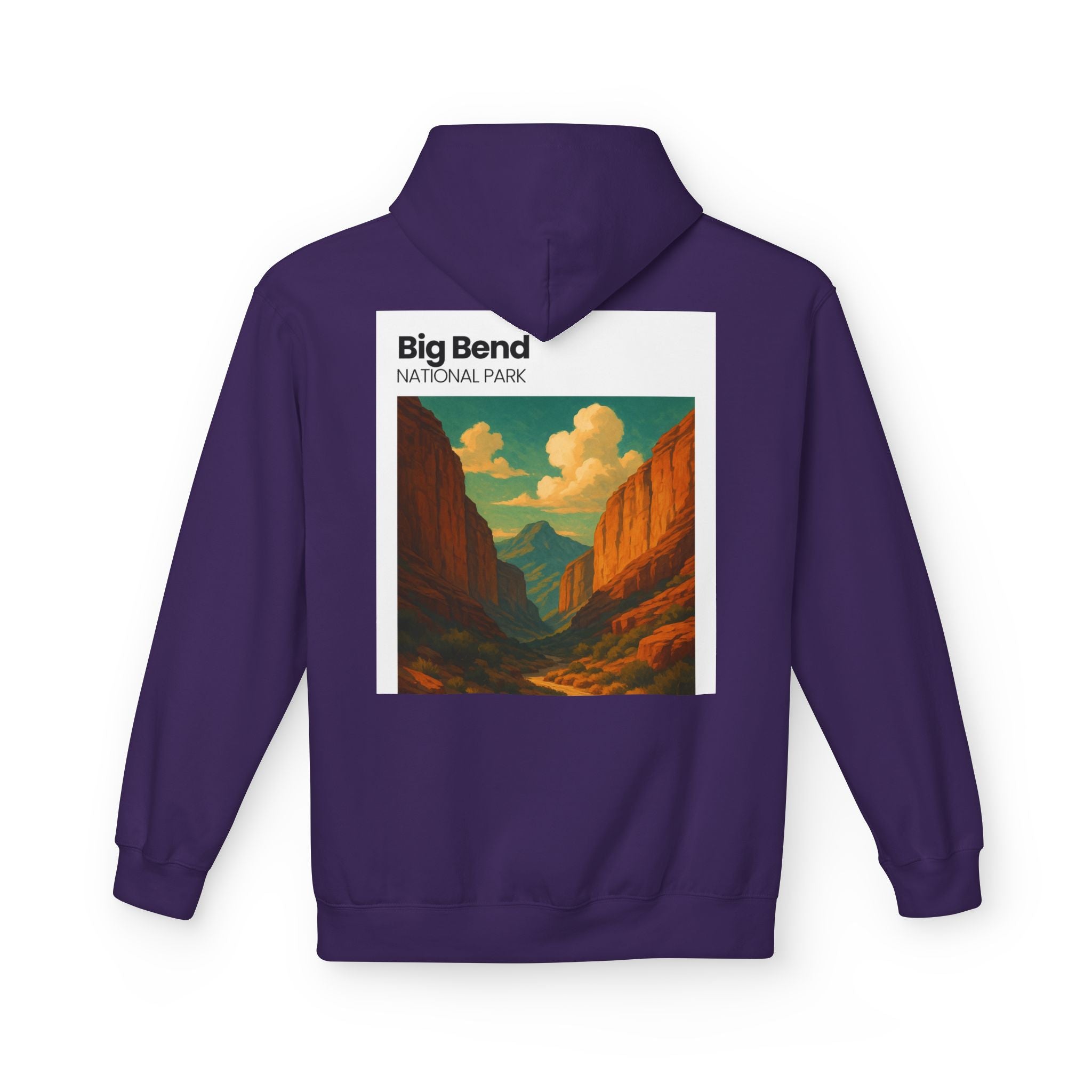 Big Bend National Park Hoodie | Vintage Canyon Landscape Print