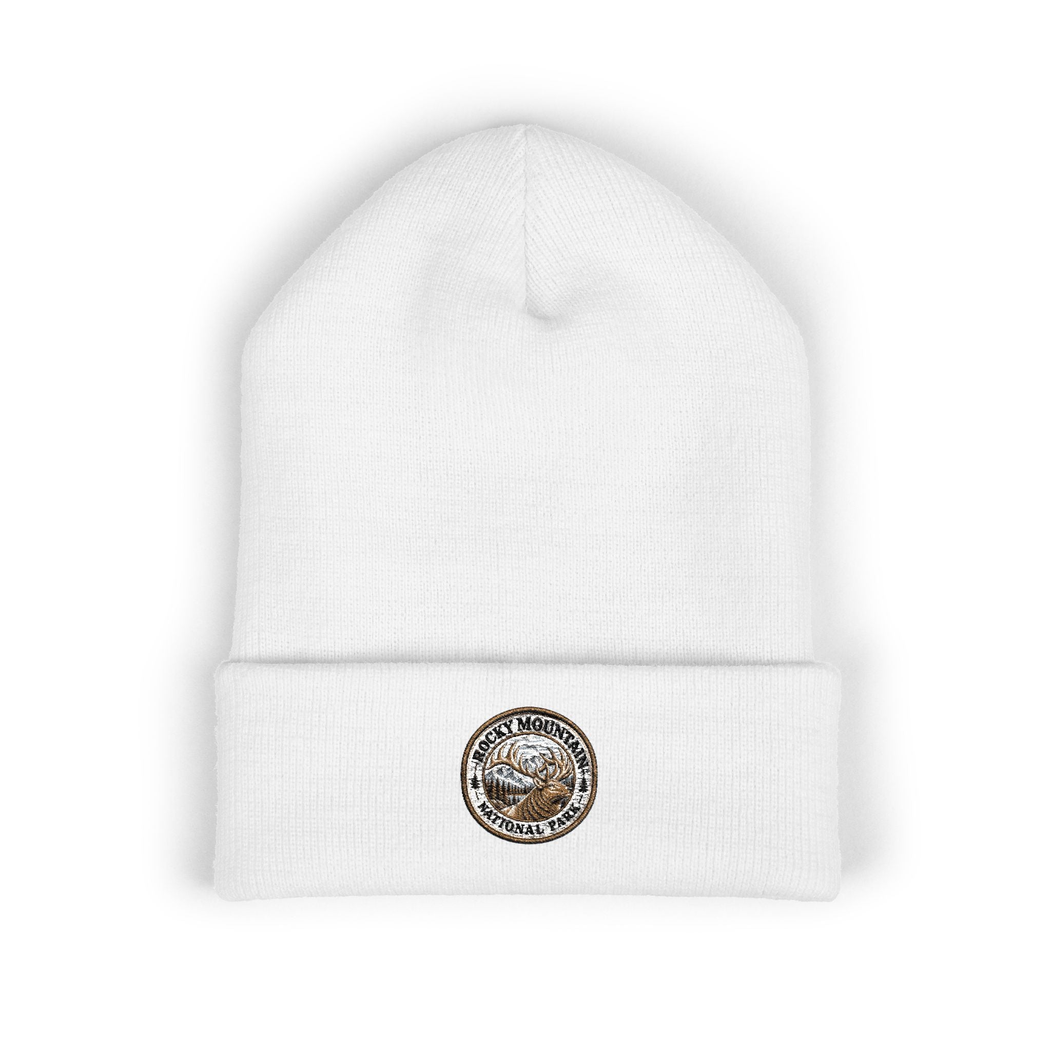 Rocky Mountain National Park Elk Beanie Round Logo