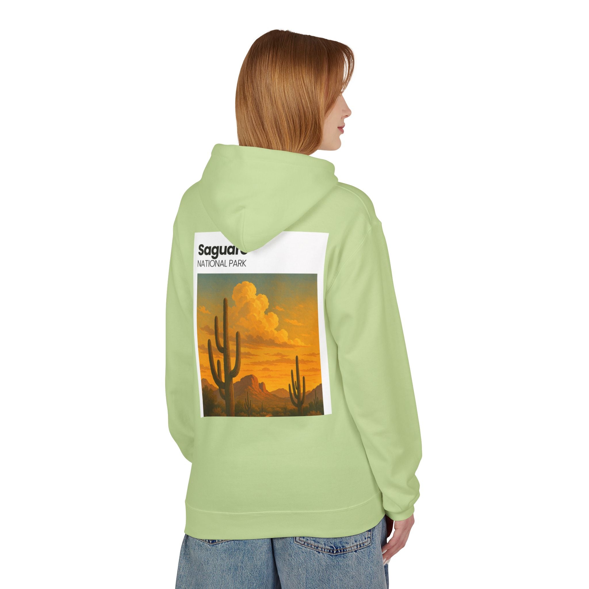 Saguaro National Park sunset cactus Hoodie | Desert landscape sweatshirt