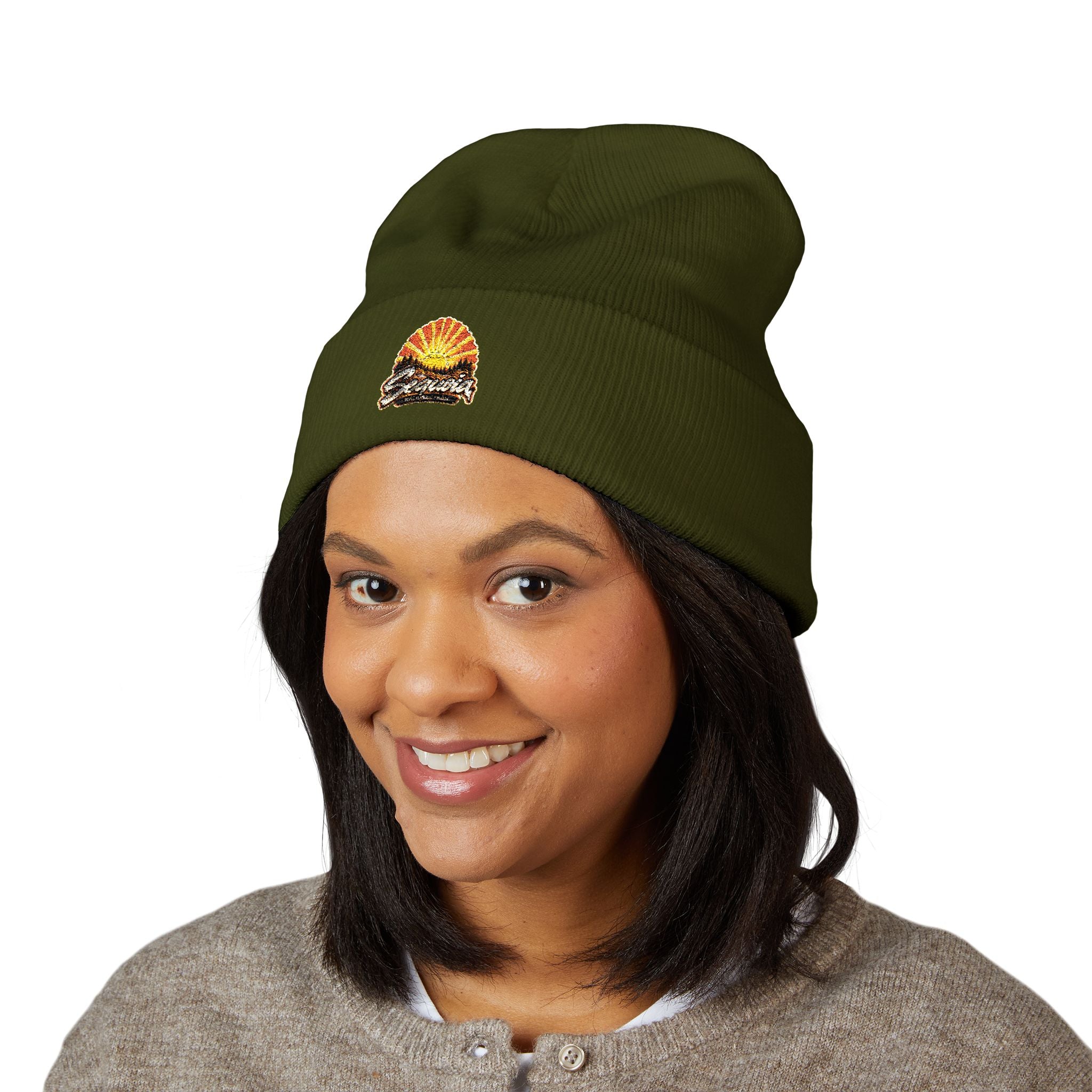 Sequoia National Park – Sun Beams Stand Tall Graphic Beanie