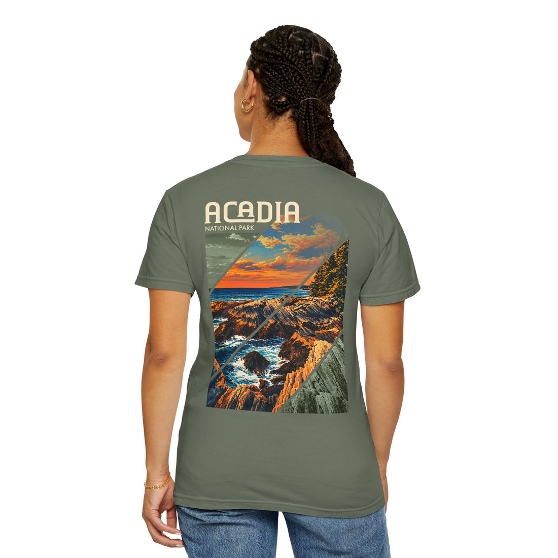 Acadia National Park Rocky Coast Graphic T-Shirt