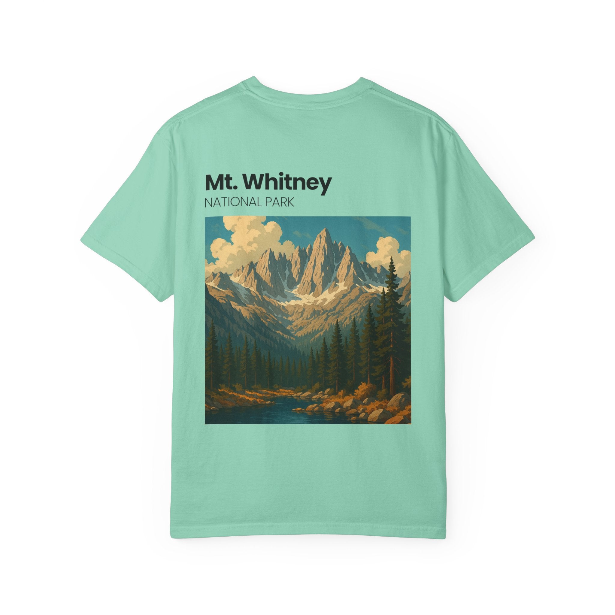 Mt. Whitney National Park mountain landscape T-Shirt | vintage nature poster