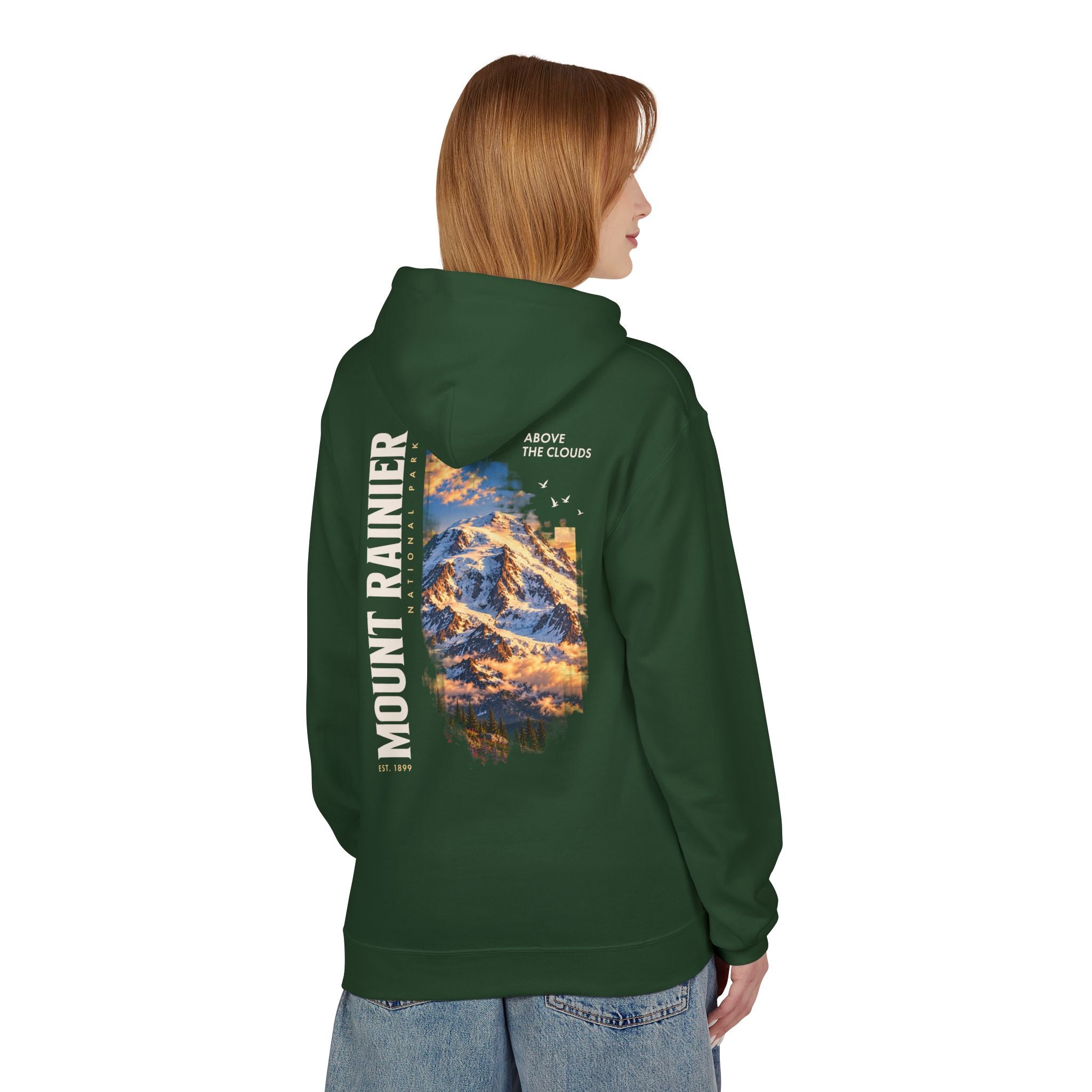 Mount Rainier National Park – Rainier Peak Graphic Hoodie