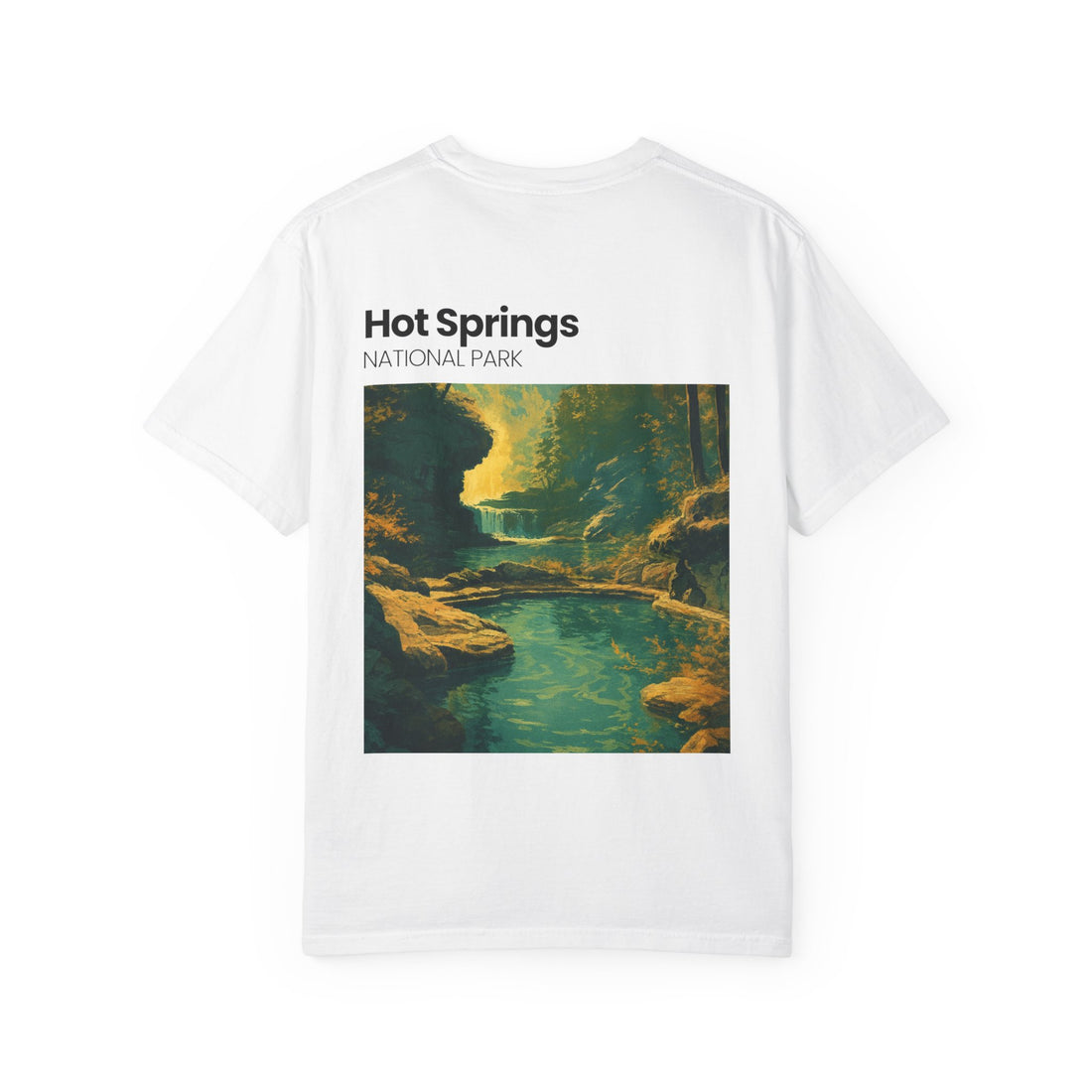 Hot Springs National Park graphic T-shirt | Scenic Hot Spring Illustration