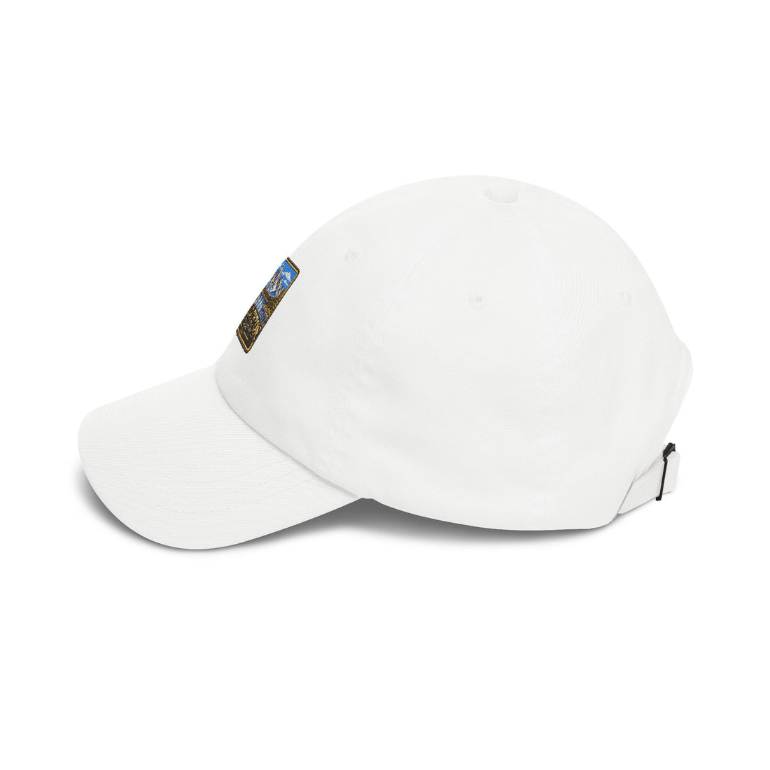 Grand Teton National Park Lake Reflection Square Logo Dad Cap