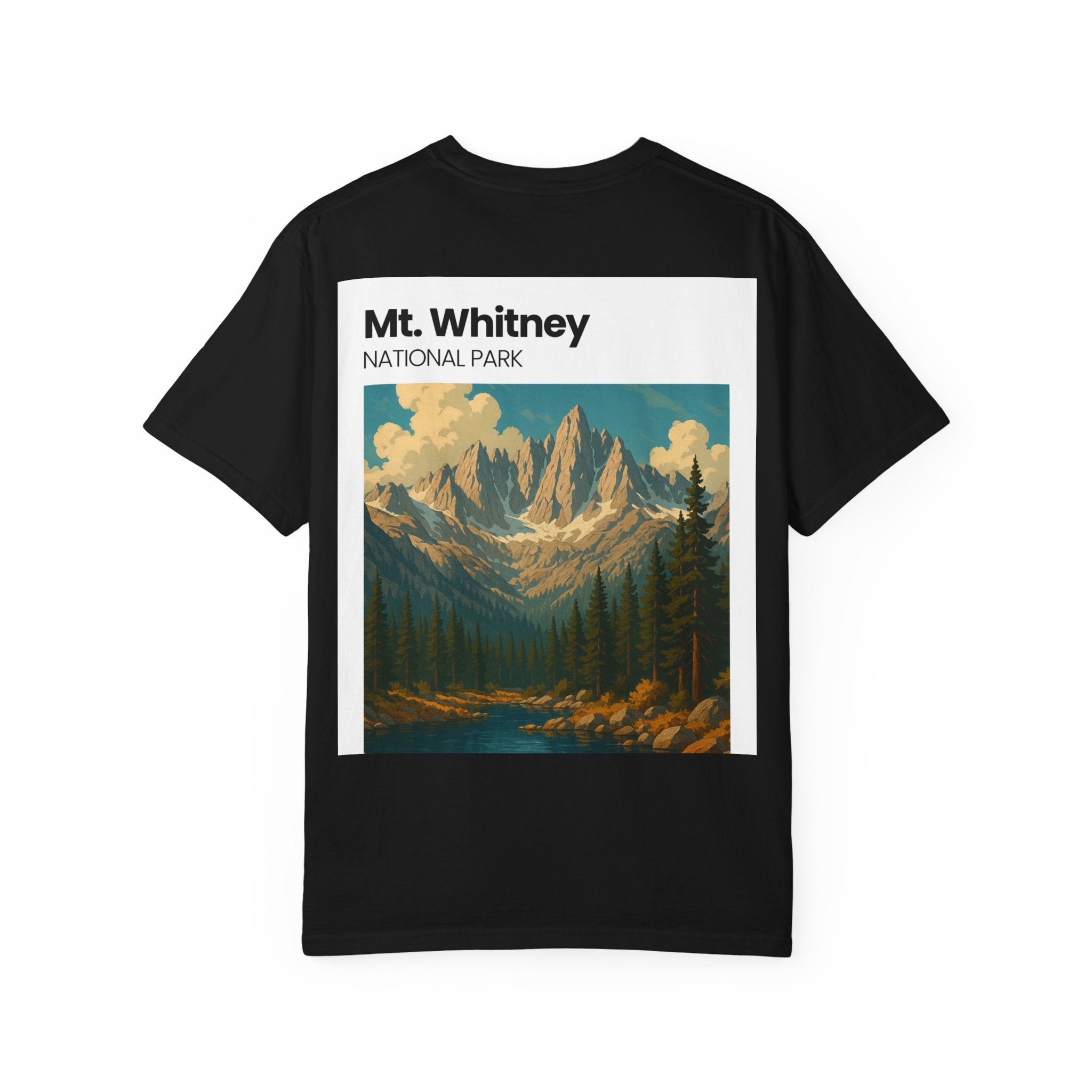 Mt. Whitney National Park mountain landscape T-Shirt | vintage nature poster