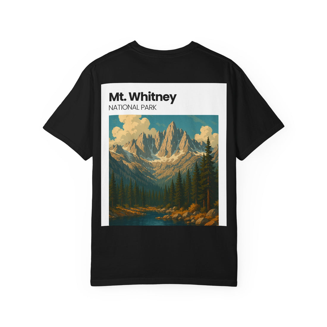 Mt. Whitney National Park mountain landscape T-Shirt | vintage nature poster