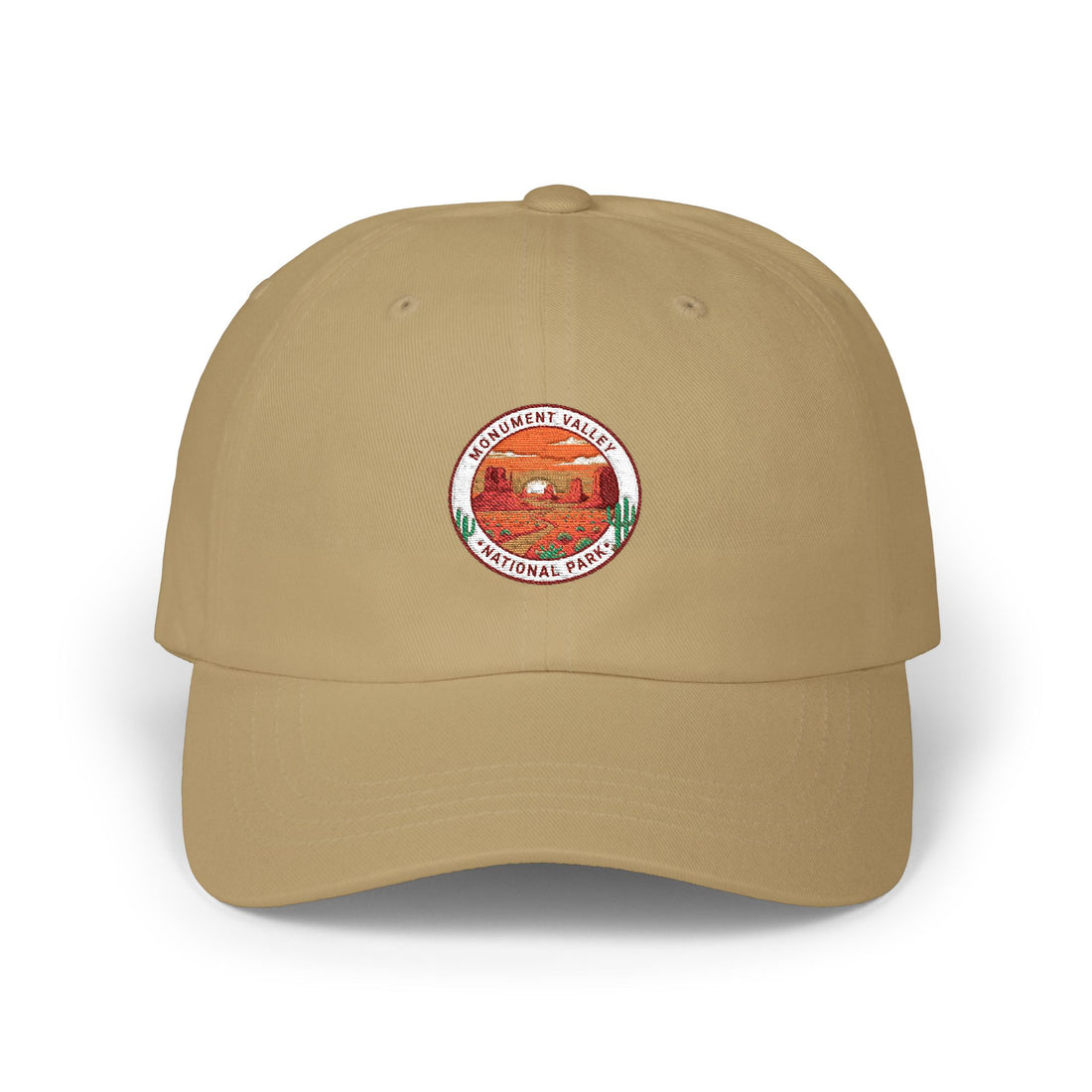 Sunset Peach Patch Dad Cap | Fruit Logo Baseball Hat