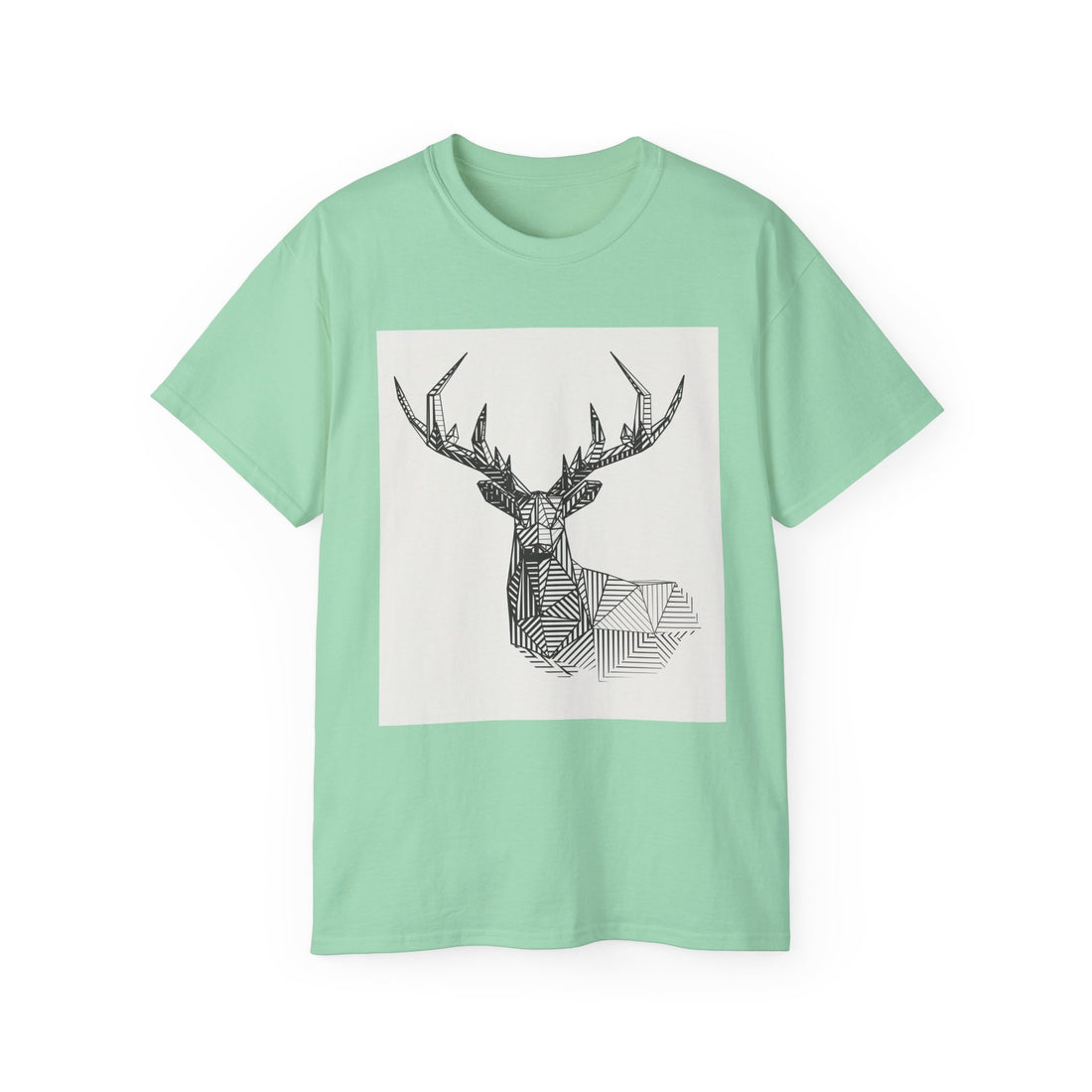 Geometric Deer Graphic Tee - Unisex Ultra Cotton T-Shirt