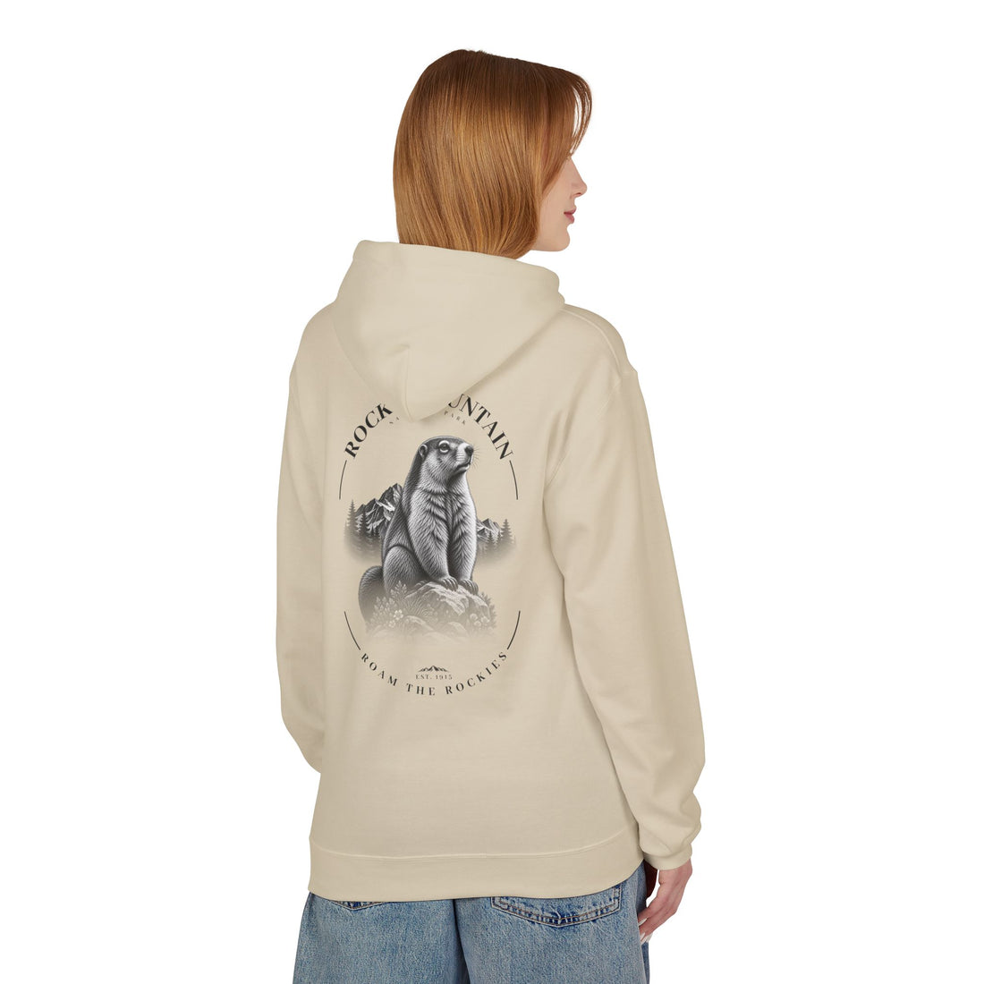 Rocky Mountain National Park Marmot Graphic Hoodie