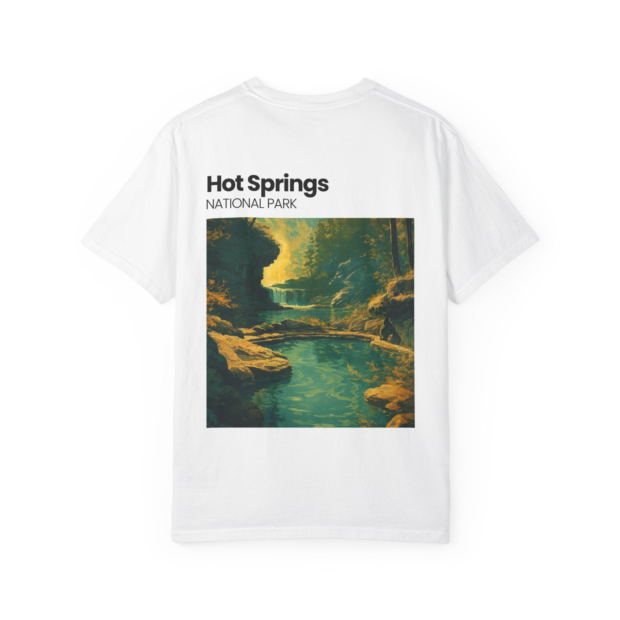 Hot Springs National Park graphic T-shirt | Scenic Hot Spring Illustration